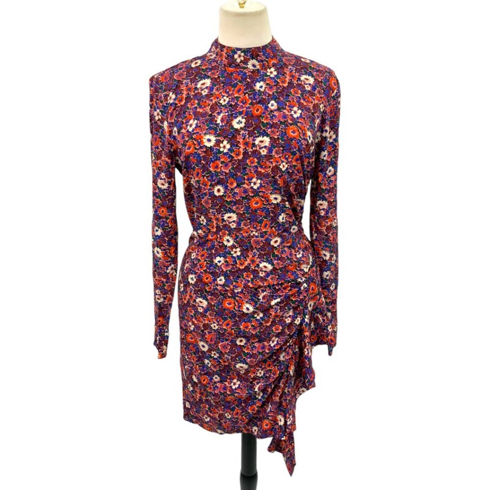 Veronica Beard Veronica Beard Louella High Neck Long Sleeve Dress Size 6 Size M / US 6-8 / IT 42-44 - 4 Thumbnail
