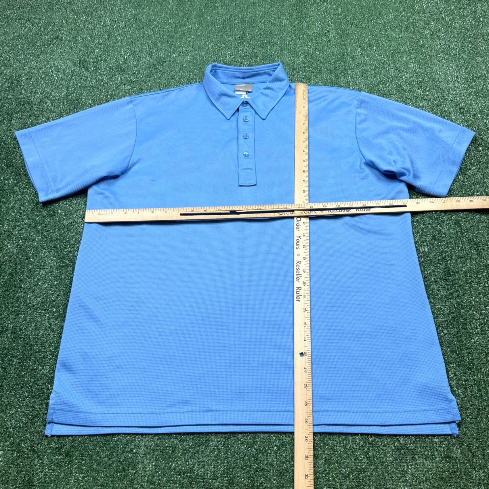 J.Lindeberg J.Lindeberg Polo Shirt Mens 2XL Blue Short Sleeve Logo Golf Shirt Size US XXL / EU 58 / 5 - 4 Thumbnail
