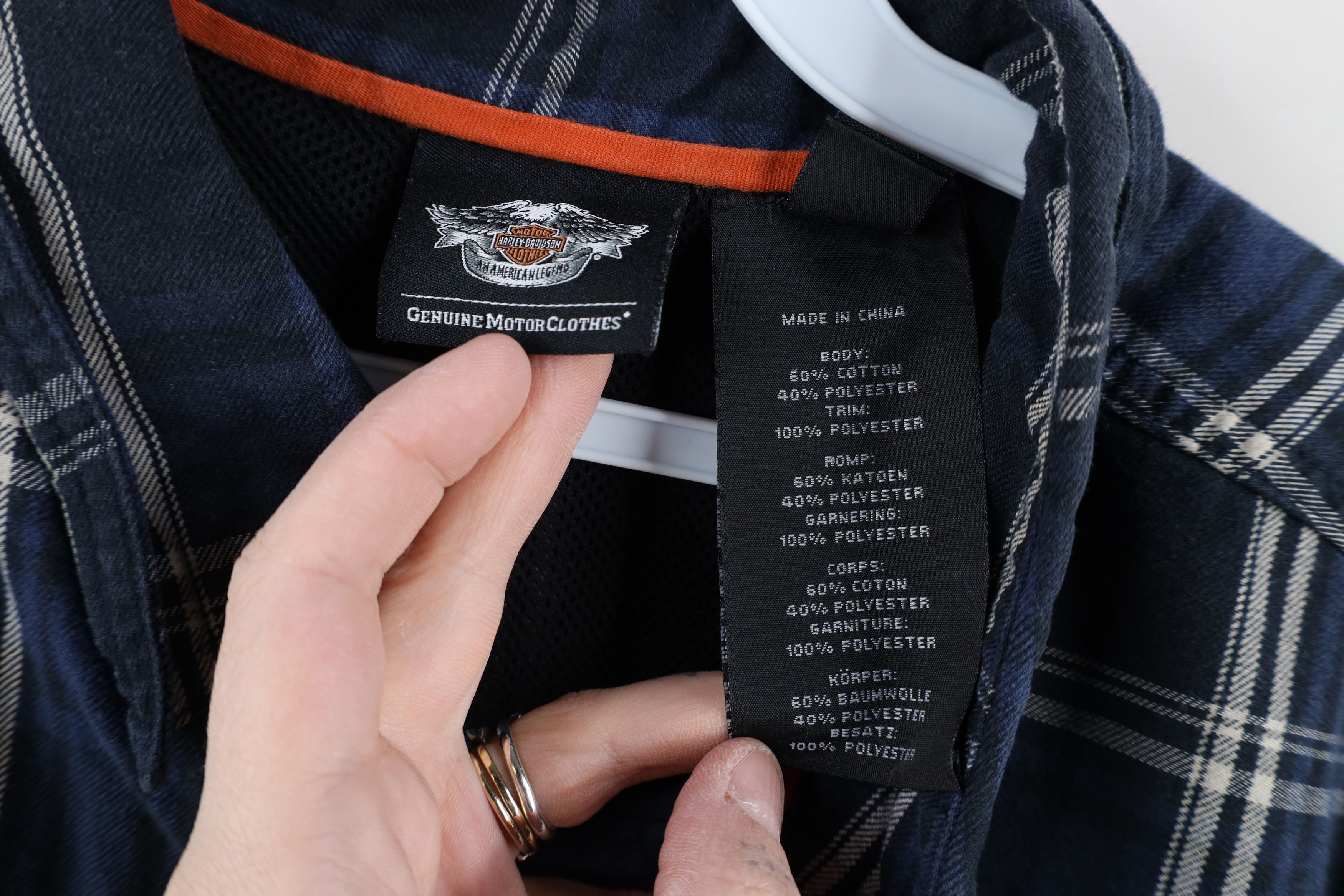 Harley Davidson × Vintage Vintage Y2K Harley Davidson Spell Short Sleeve Button Shirt Size US L / EU 52-54 / 3 - 7 Thumbnail