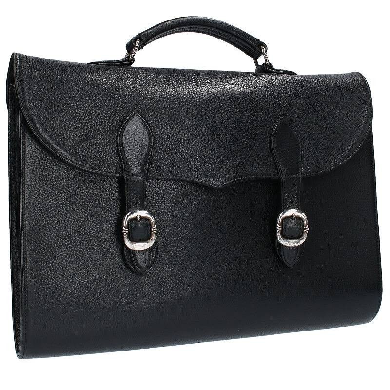 image of Chrome Hearts Gunslinger Briefcase in Black, Men's