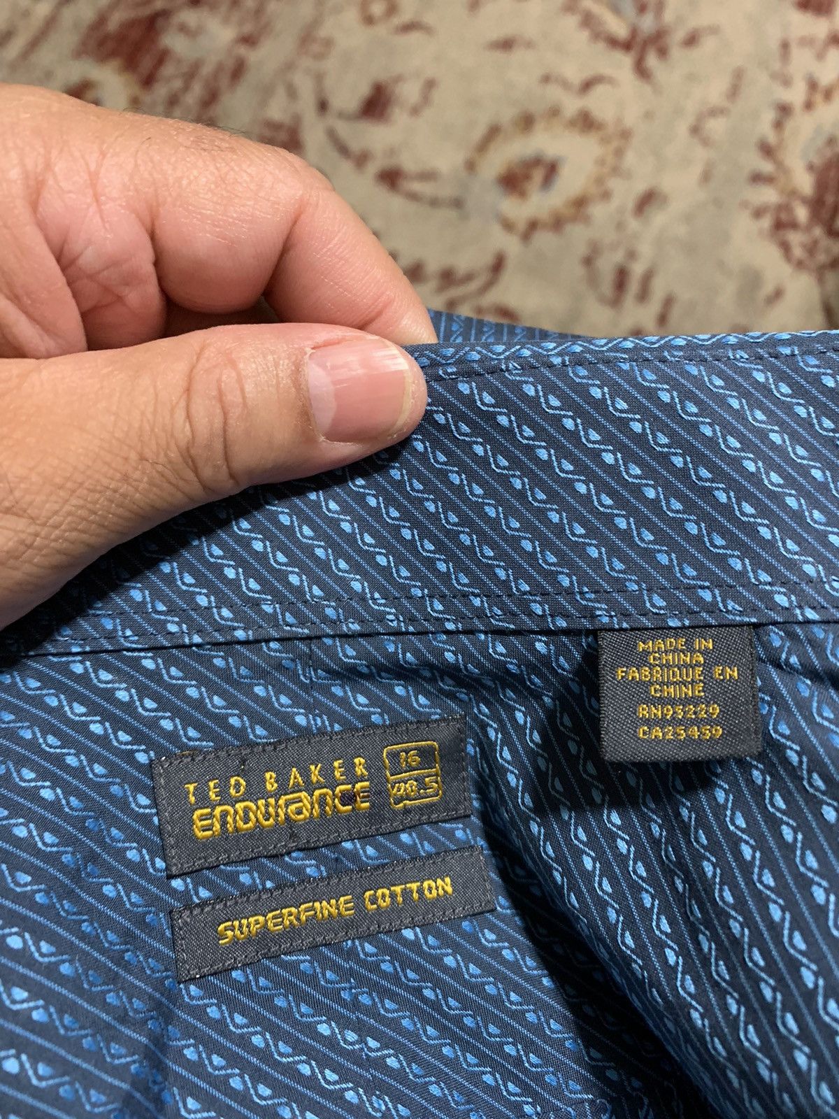 Ted Baker TB Endurance Superfine Cotton FC dress shirt Size US L / EU 52-54 / 3 - 10 Thumbnail