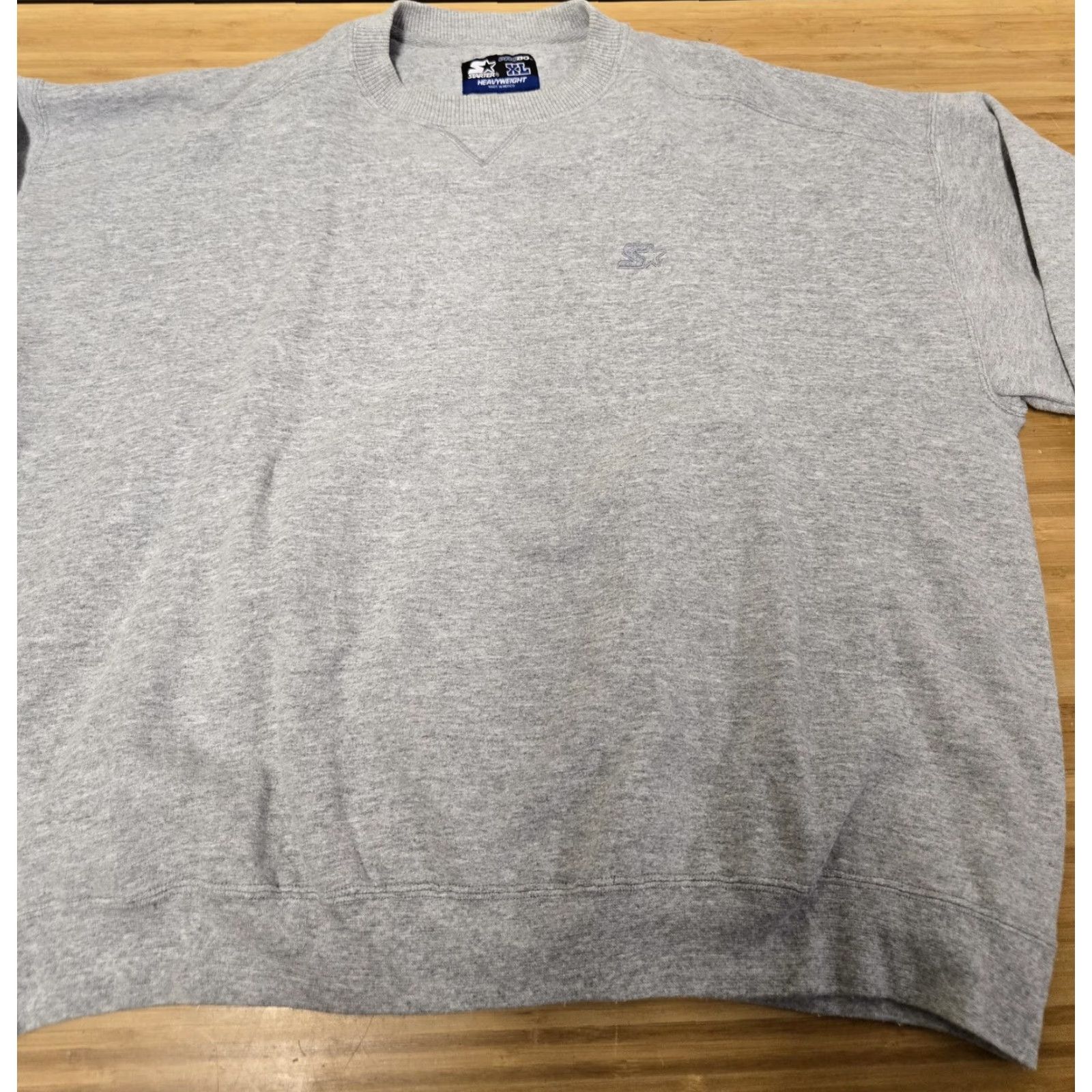 Starter Starter Sweatshirt Mens XL Gray Pro 30 Heavyweight Crewneck Pullover Embroidered Size US XL / EU 56 / 4 - 3 Thumbnail