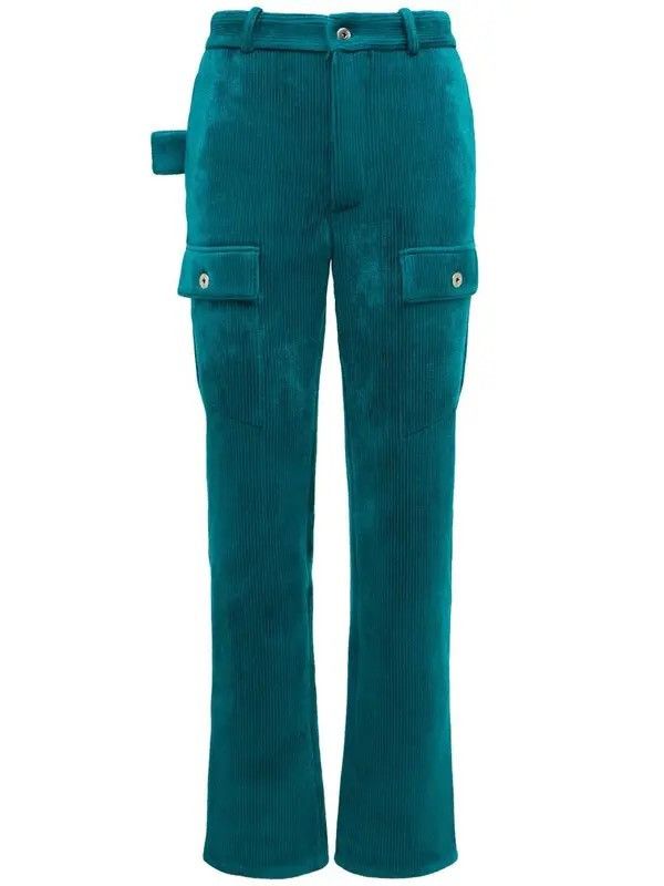 🔥$2.2K VALUE🔥Ribbed Velvet Straight Leg Pants