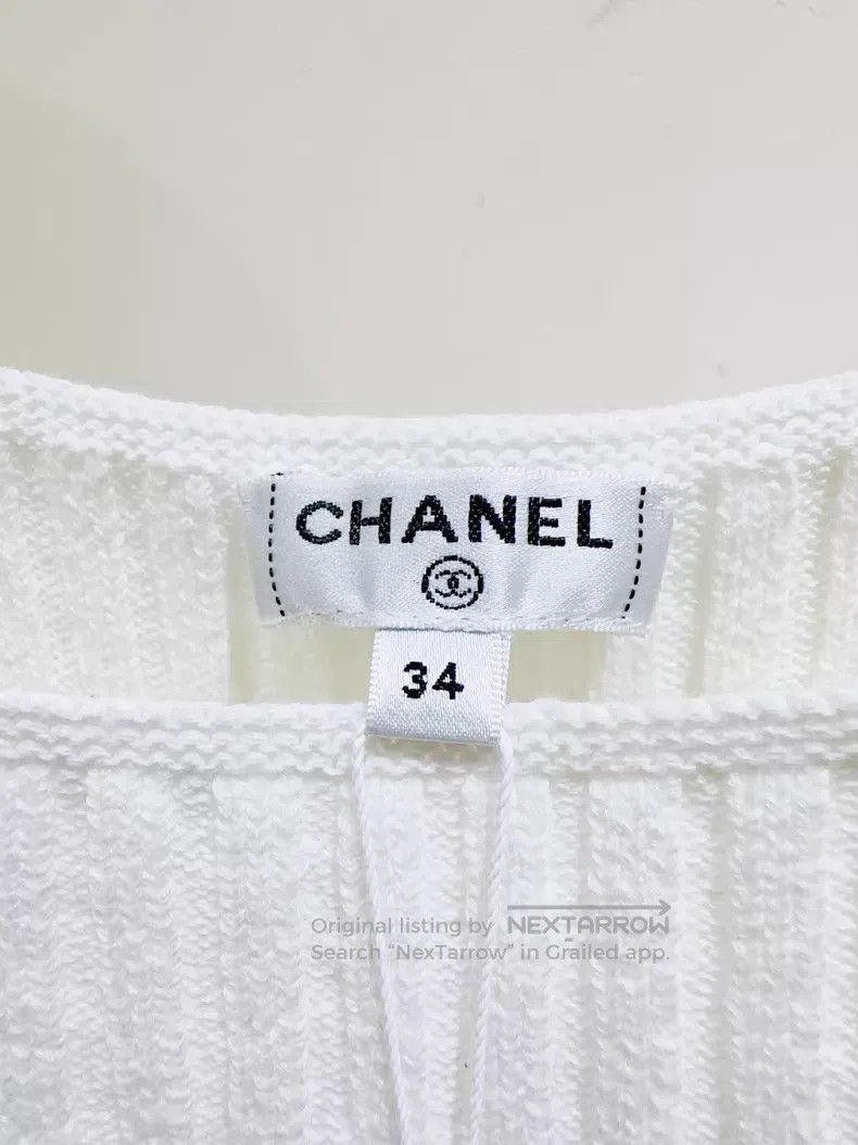 Chanel Chanel 20P white knitted dress Size XXS / US 00 / IT 34 - 2 Thumbnail