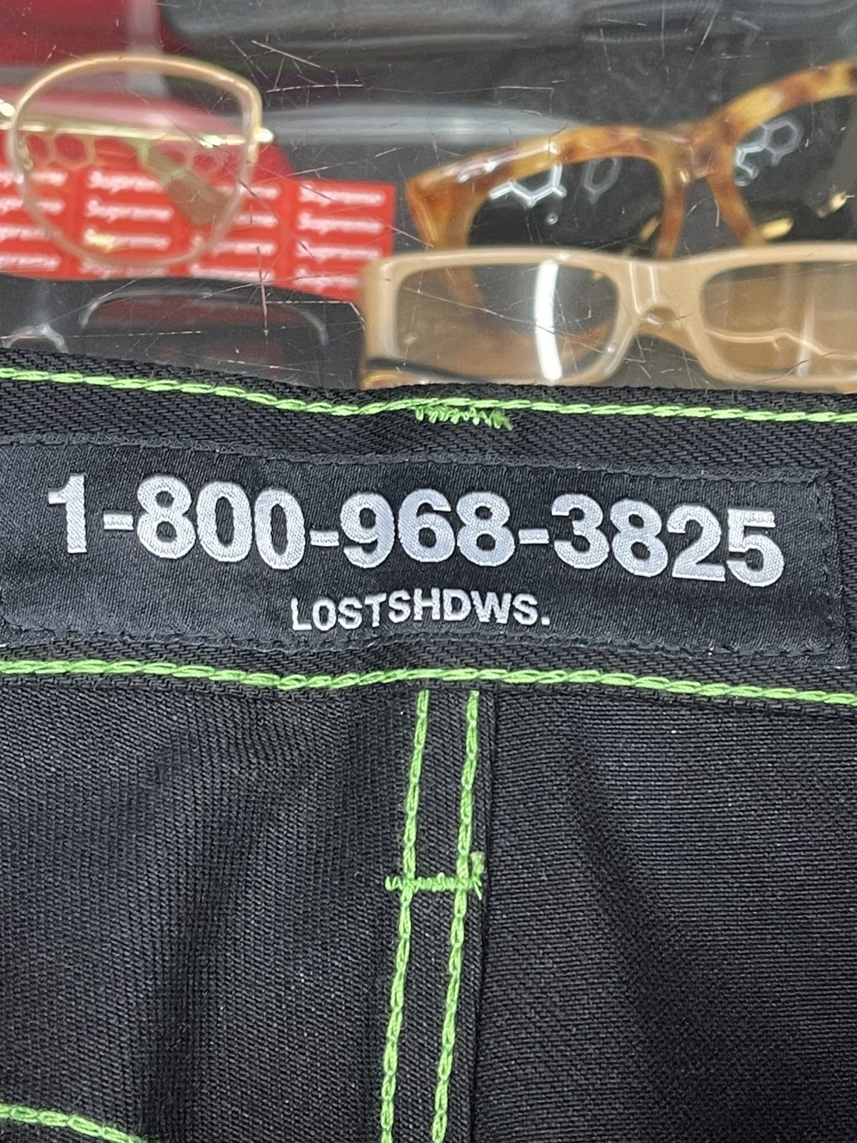 LOSTSHDWS Size 30 - LOSTSHDWS DRKSHDWS Green Outlined Denim Jean Size US 30 / EU 46 - 8 Thumbnail