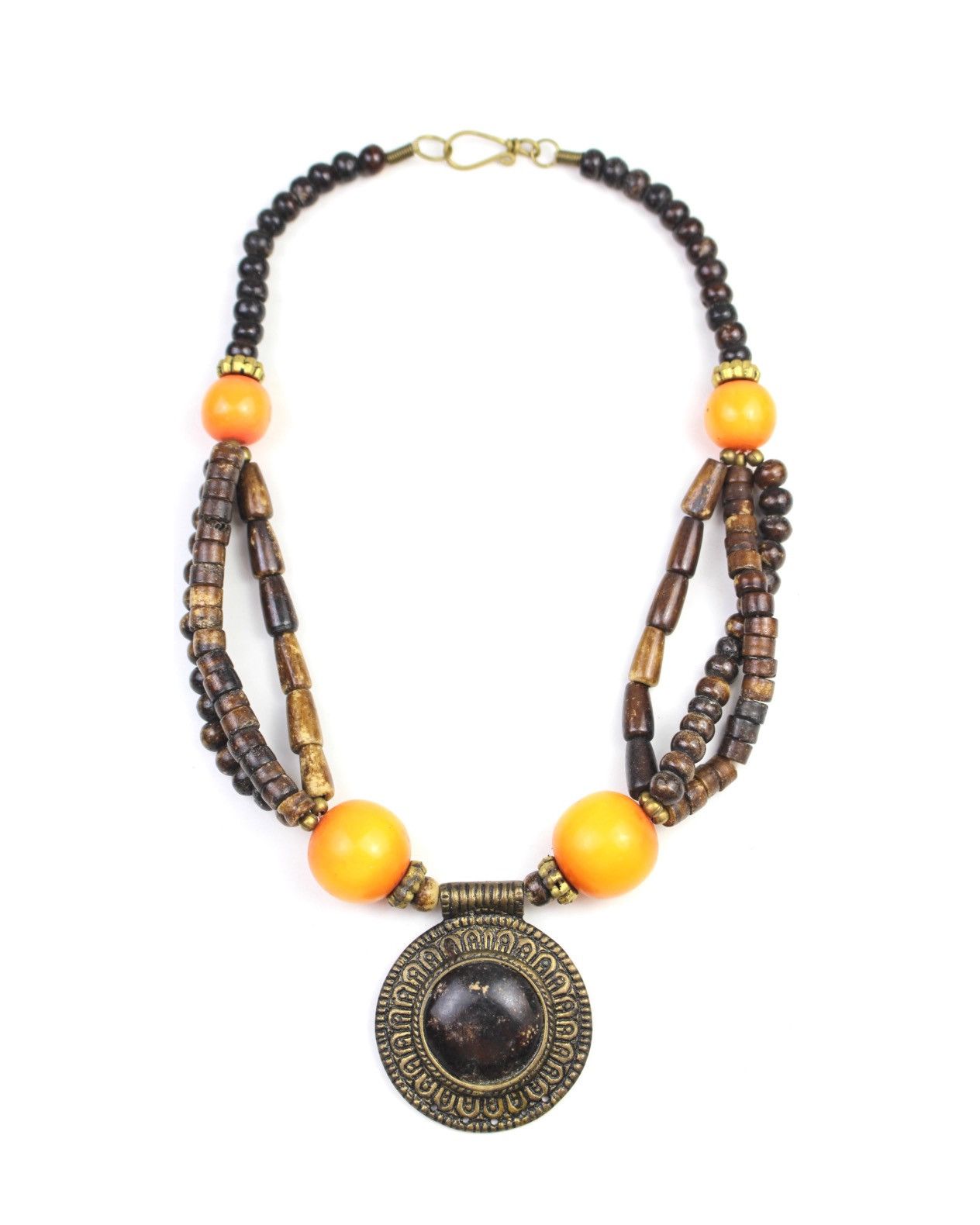 If Six Was Nine 1990S JAPANESE MADE TRIBAL SUN MEDALLION NECKLACE Size ONE SIZE - 1 Thumbnail
