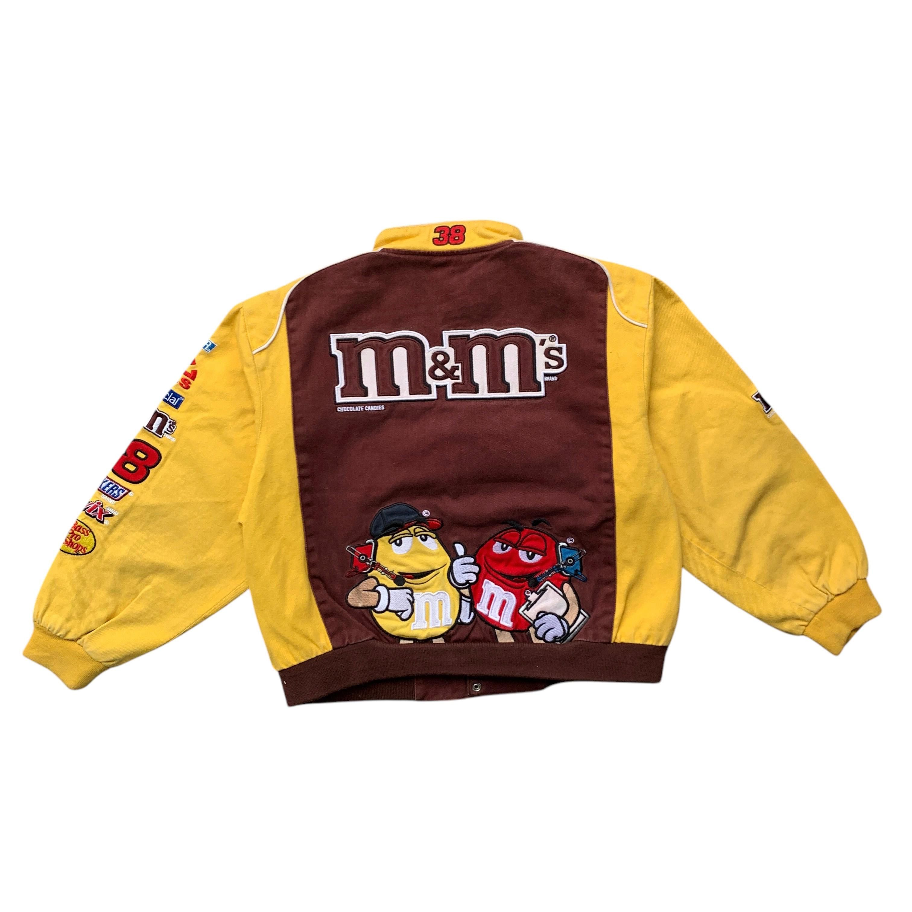 JH Design × NASCAR Rare 90s Jh Design M&M's Nascar Racing Jacket Jeff Hamilton Size US XXL / EU 58 / 5 - 2 Thumbnail