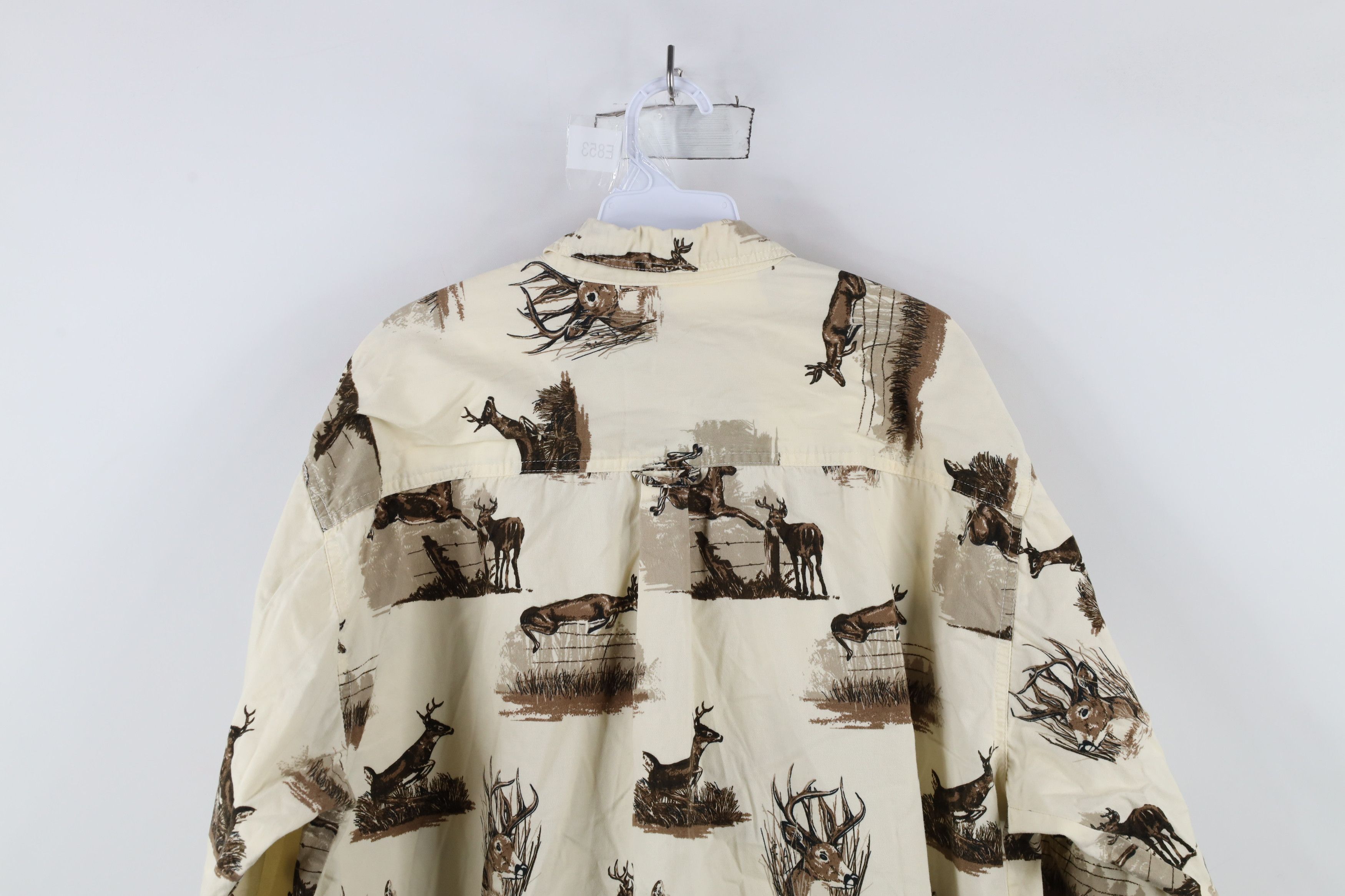 Vintage Vintage 90s Streetwear Deer Buck All Over Print Button Shirt Size US XL / EU 56 / 4 - 12 Thumbnail