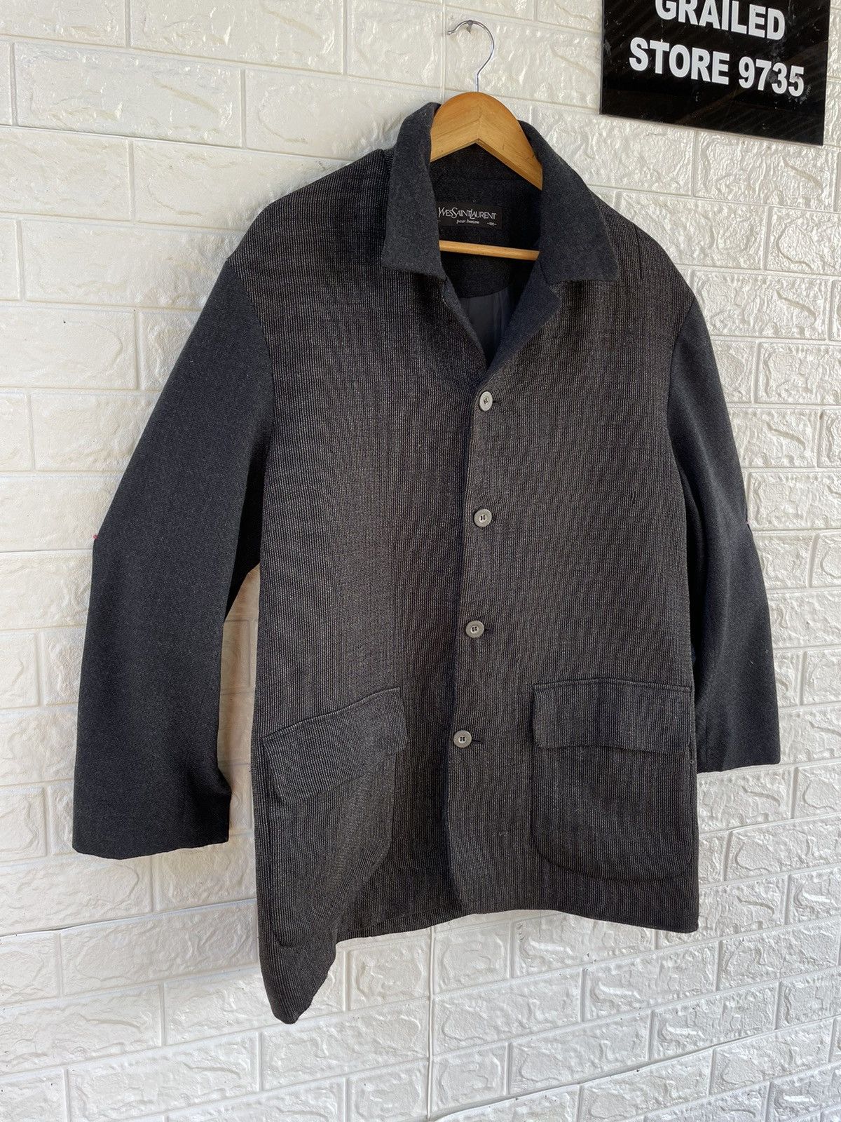 Japanese Brand × Vintage × Yves Saint Laurent Vintage YSL Buttom Jacket Size US XL / EU 56 / 4 - 3 Thumbnail