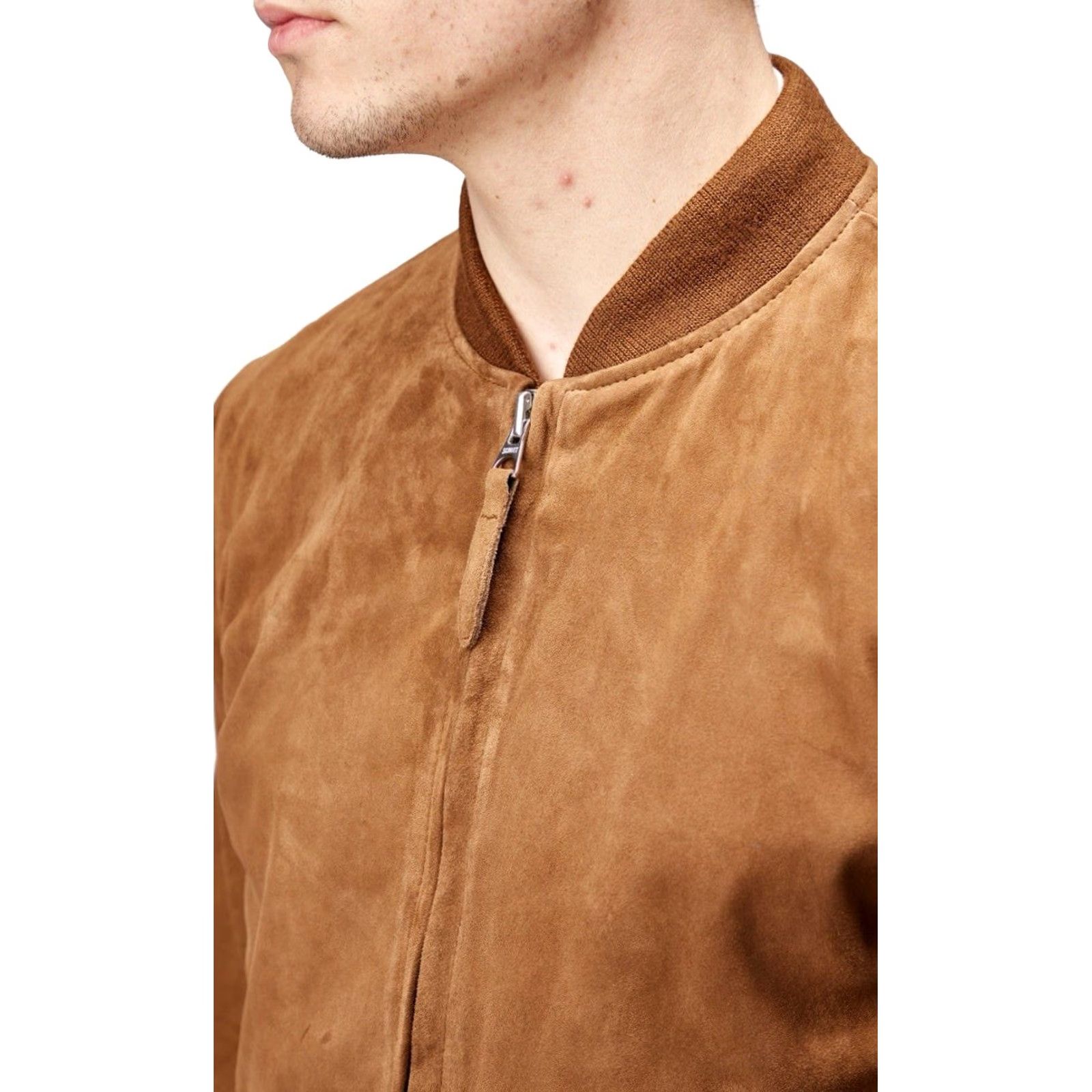 Schott VINTAGE Schott NYC Suede Leather Bomber Jacket Rust Retro Brown M Mens Size US M / EU 48-50 / 2 - 6 Thumbnail