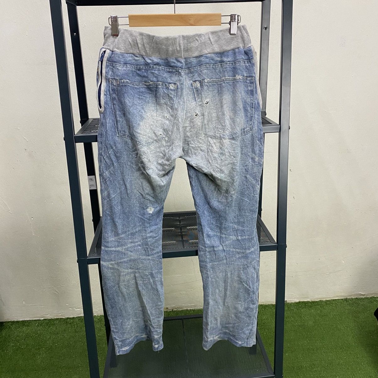 Hysteric Glamour × If Six Was Nine × Japanese Brand PunkDesignBondage Sweatpants Hysteric Glamour Japan Distress Size US 32 / EU 48 - 2 Thumbnail