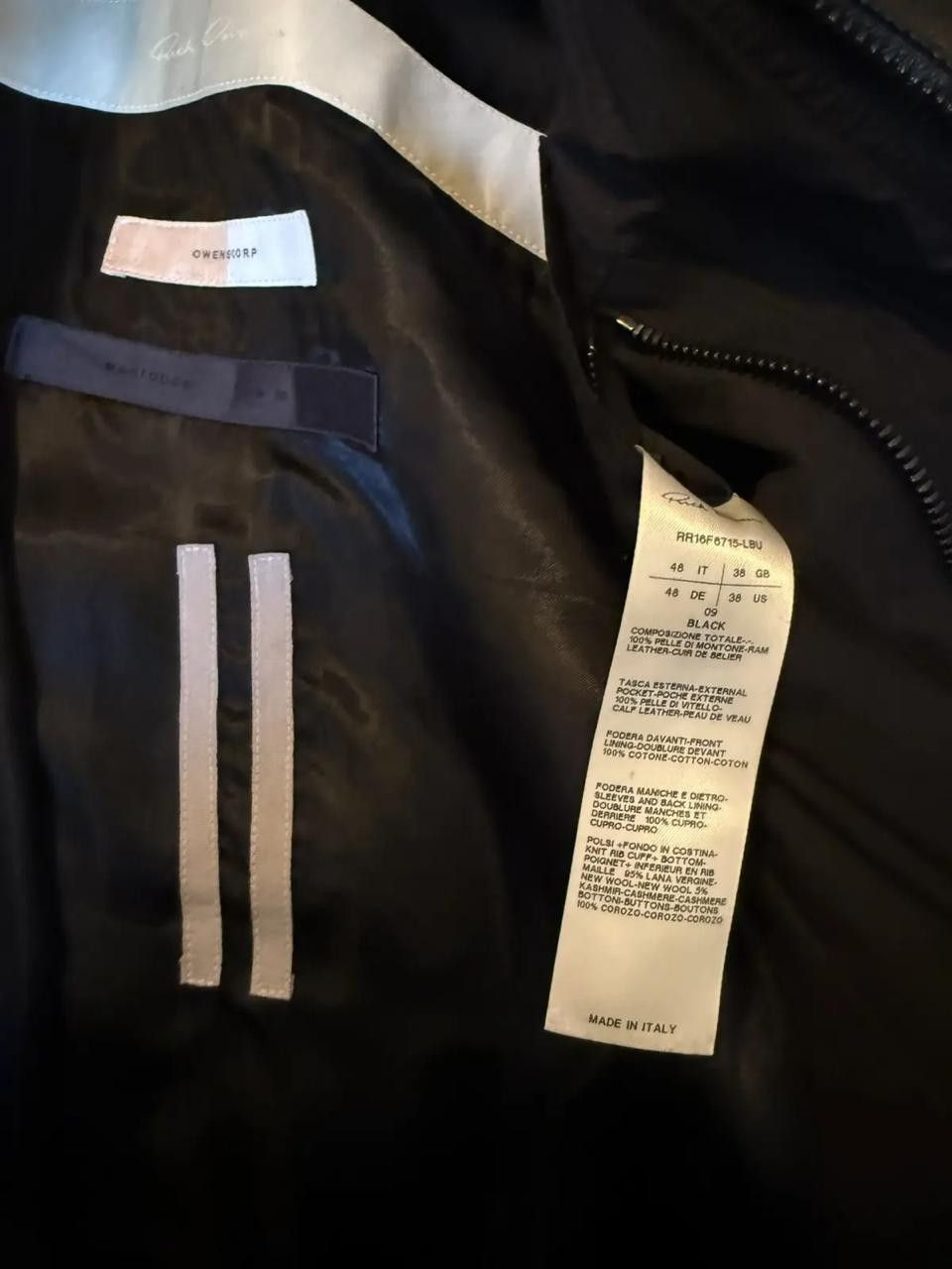 Rick Owens Rick Owens rare Mastodon leather jacket - size 48IT Size US M / EU 48-50 / 2 - 9 Thumbnail