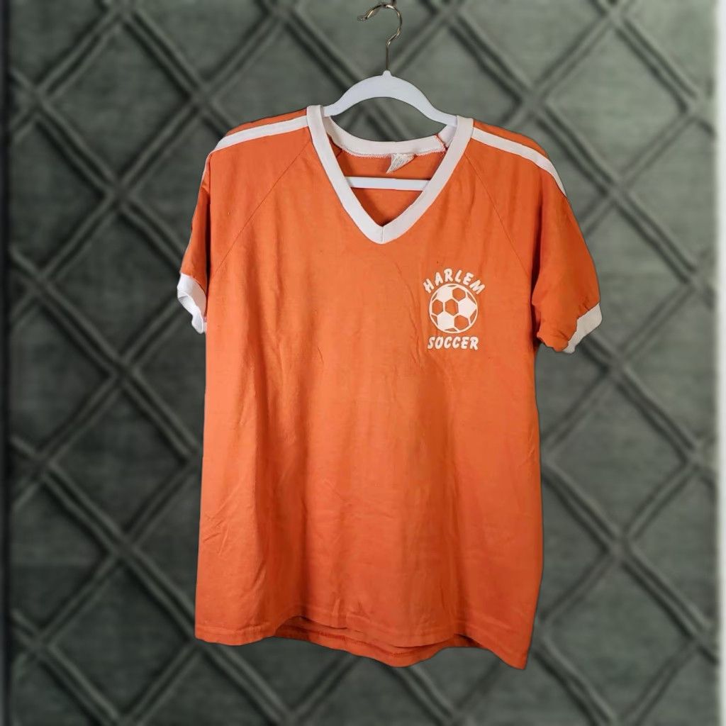Augusta Sportswear VINTAGE Harlem Soccer Jersey Orange L / XL Men T-Shirt Activewear Soccer Augusta Sportswear Size US L / EU 52-54 / 3 - 1 Thumbnail