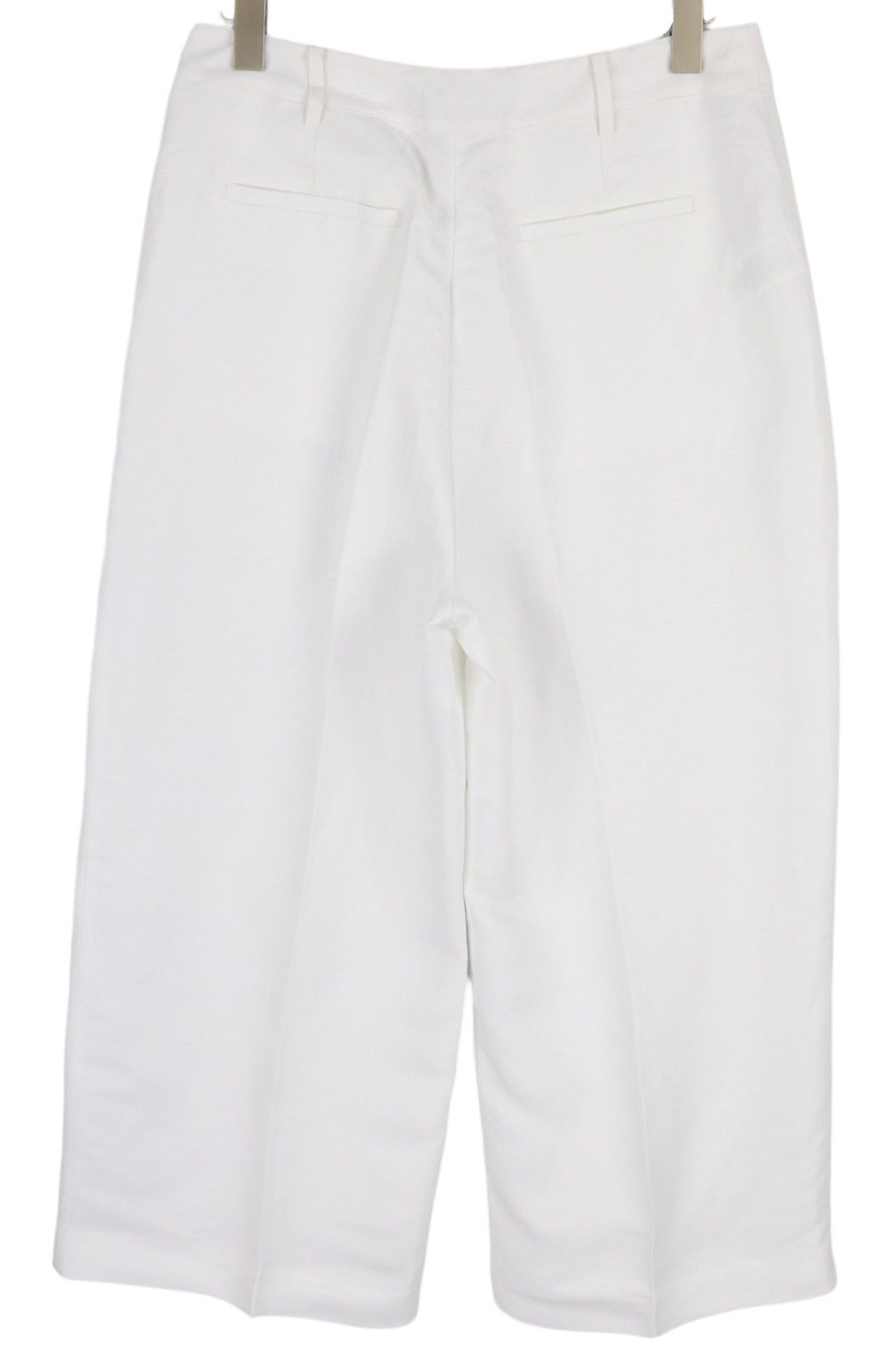 Lauren Ralph Lauren W29 White Linen Blend Cropped Flared Trousers 84706 Size 29" - 2 Thumbnail