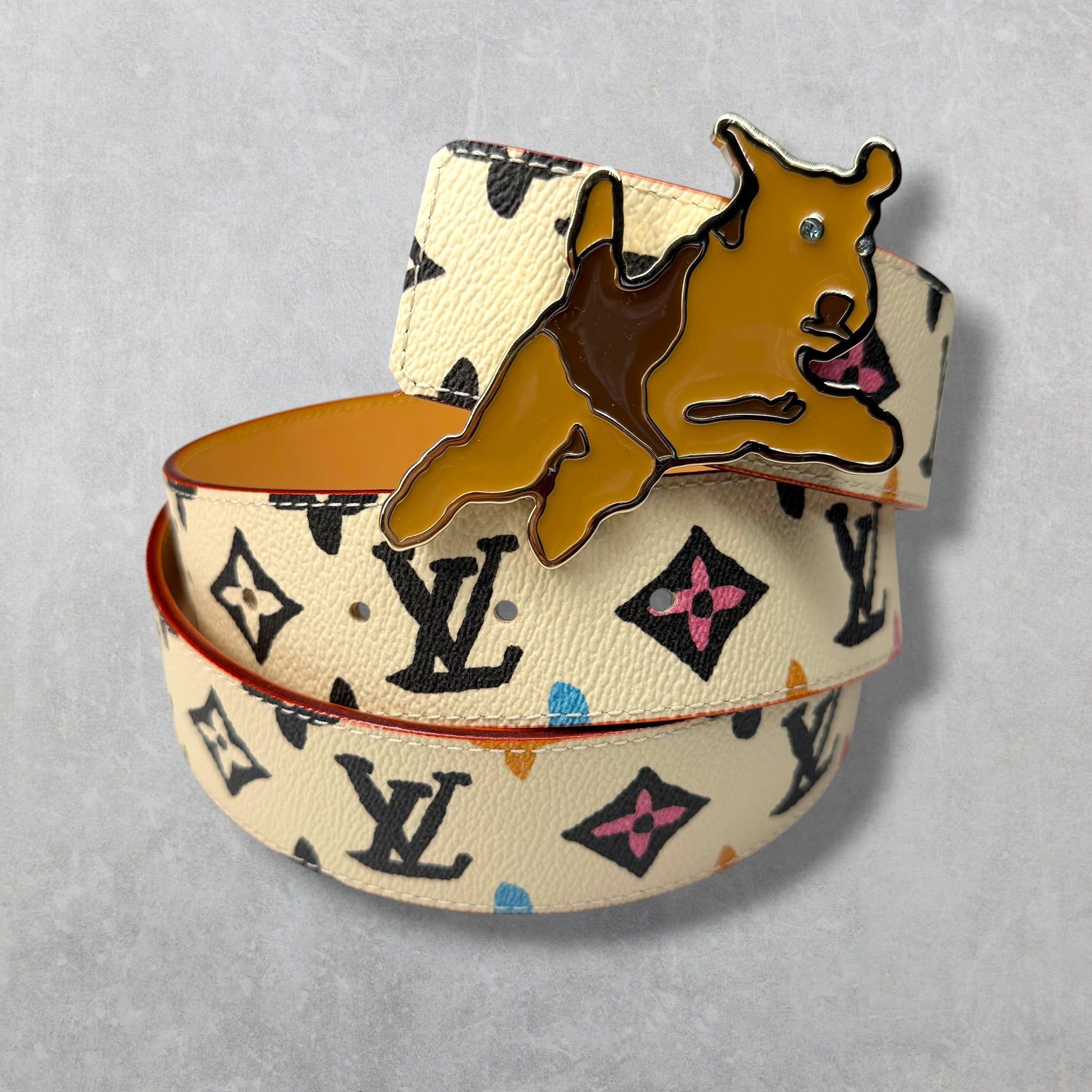 Louis Vuitton Louis Vuitton by Tyler the Creator Monogram Belt 95 (34) Size 34 - 1 Thumbnail