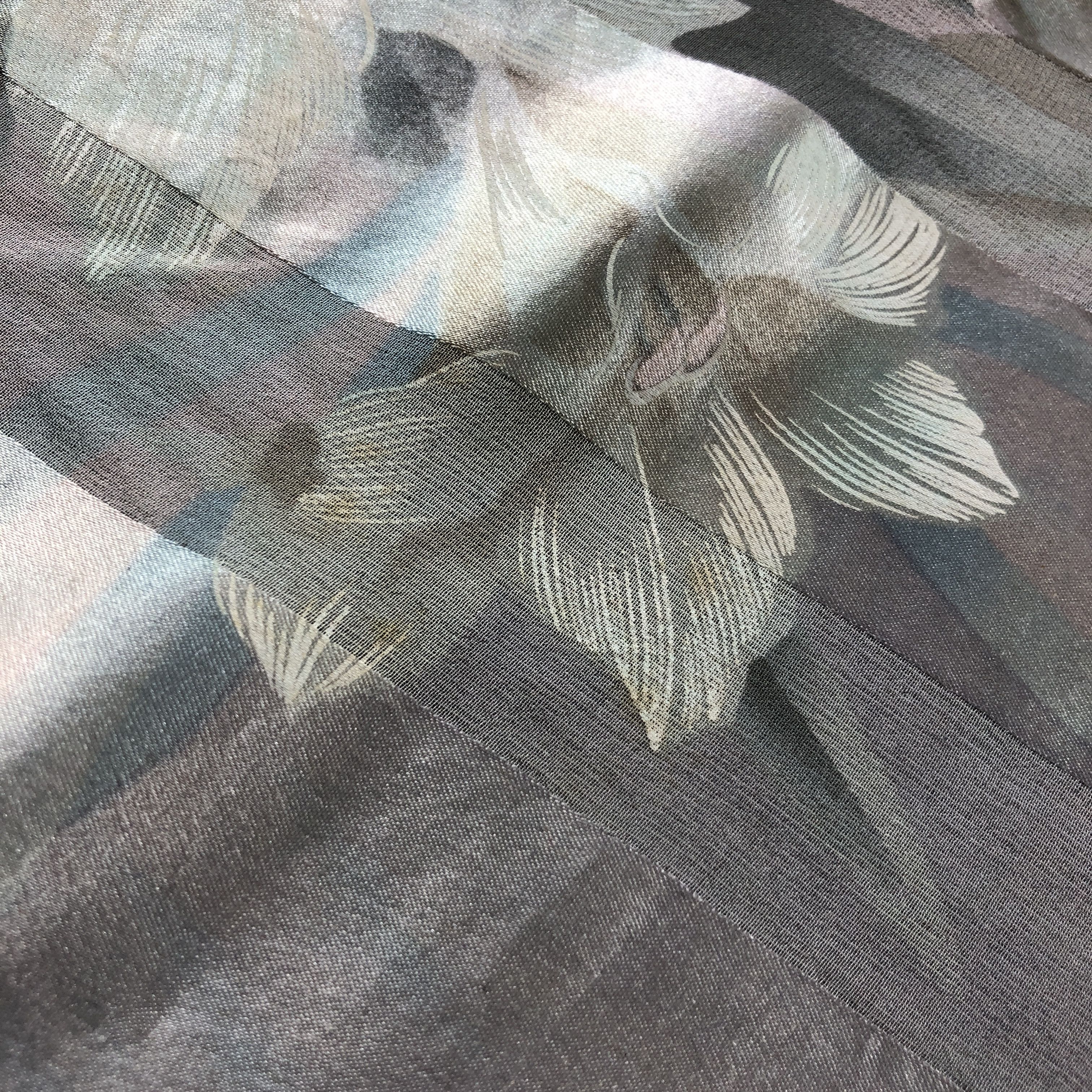 Mila Schon Mila Schon Slit Thread Silk Scarf M1093 Size ONE SIZE - 7 Thumbnail