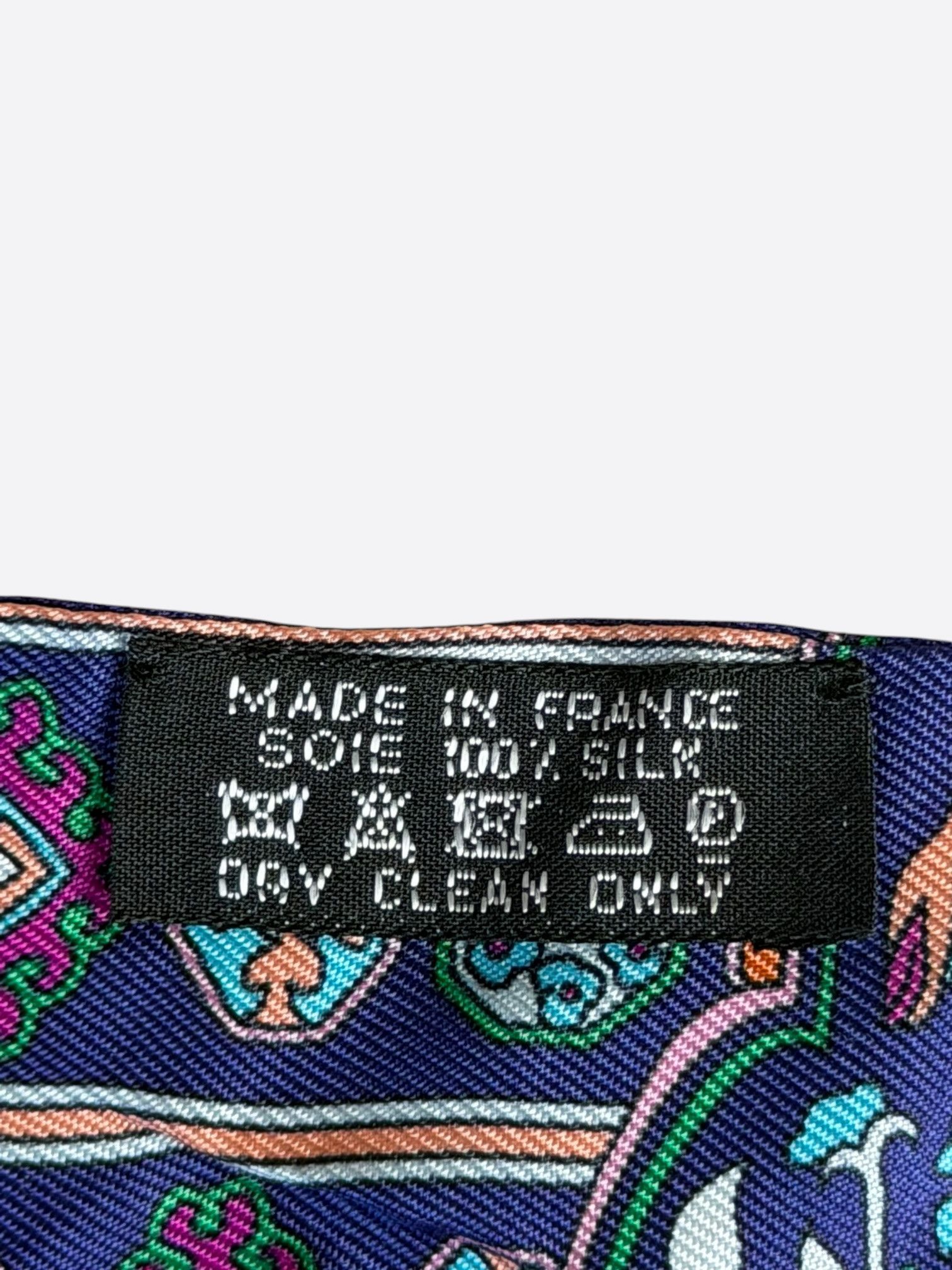 Hermes Hermes Purple & Green Tapis Persan Twilly Size ONE SIZE - 3 Thumbnail