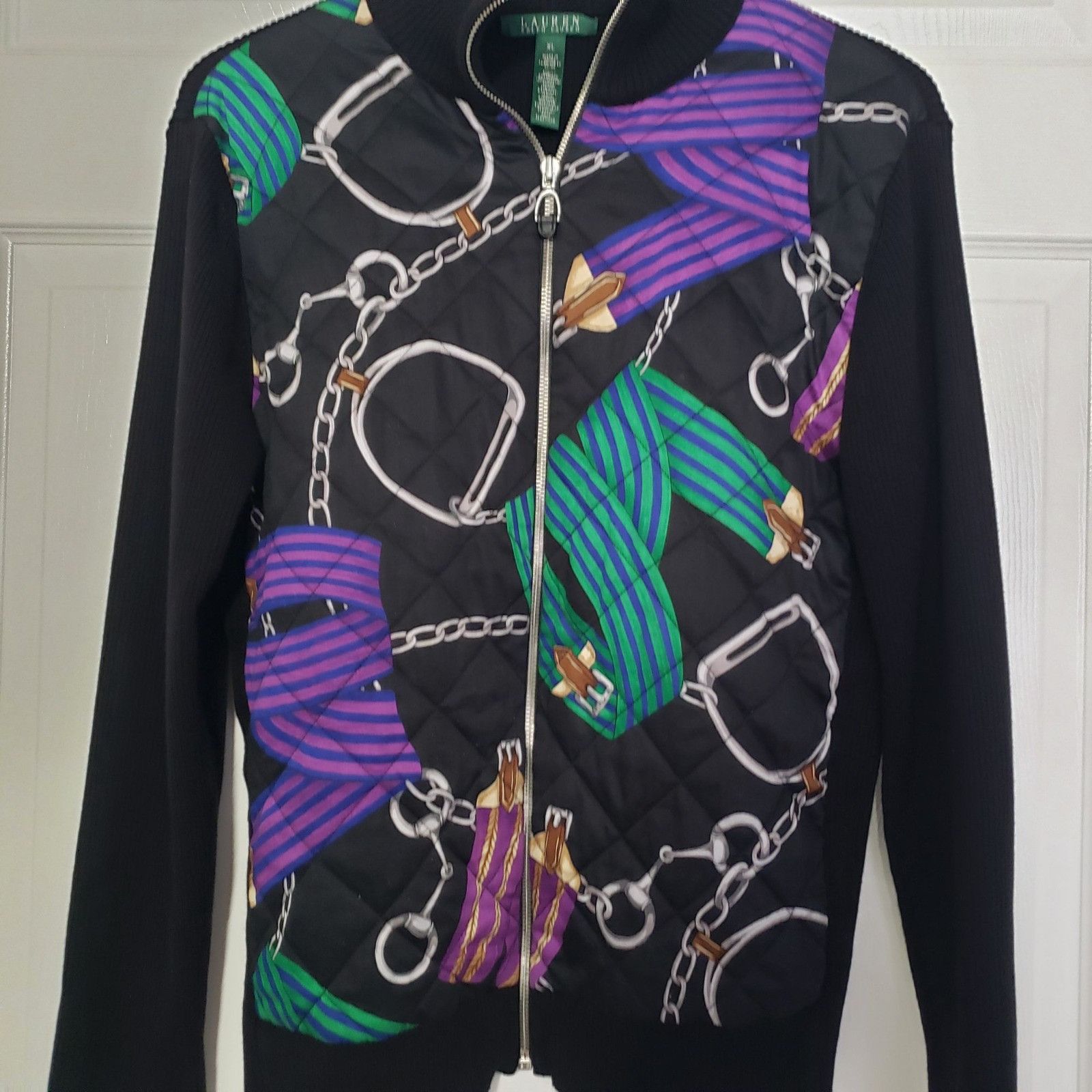 Lauren Ralph Lauren Lauren Ralph Lauren Equestrian Sweater Womens Size XL Black Size XL / US 12-14 / IT 48-50 - 2 Thumbnail
