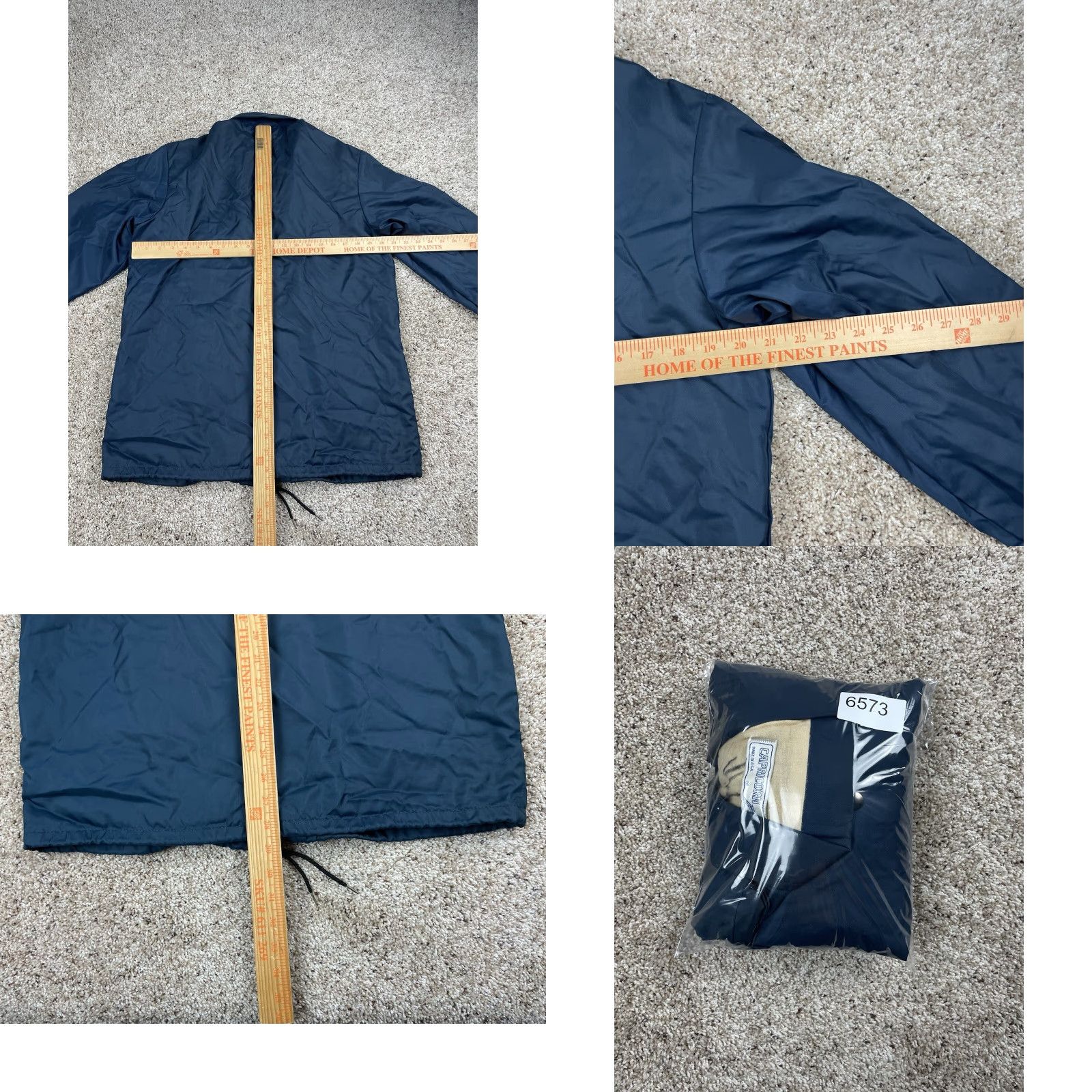 Vintage VINTAGE Capicorn Windbreaker Jacket Mens Blue Medium Short Nylon 90s USA Made Snap Front Size US M / EU 48-50 / 2 - 8 Thumbnail