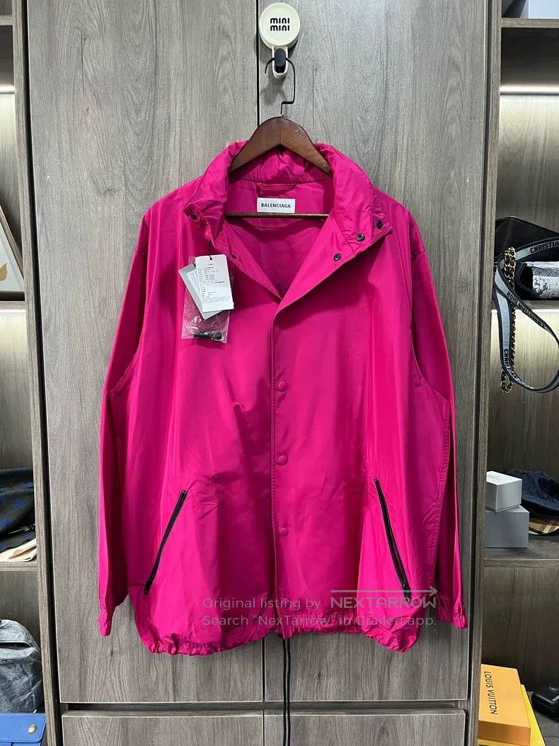 Balenciaga Balenciaga Coach jacket Magenta Size XS / US 0-2 / IT 36-38 - 1 Thumbnail