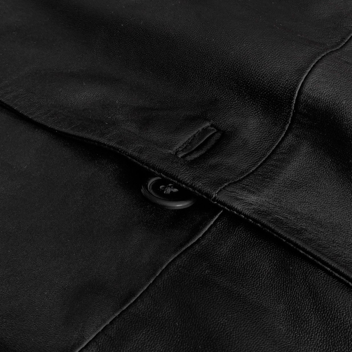 Pal Zileri 🧿nappa leather 3-buttons overcoat black Size US L / EU 52-54 / 3 - 4 Thumbnail