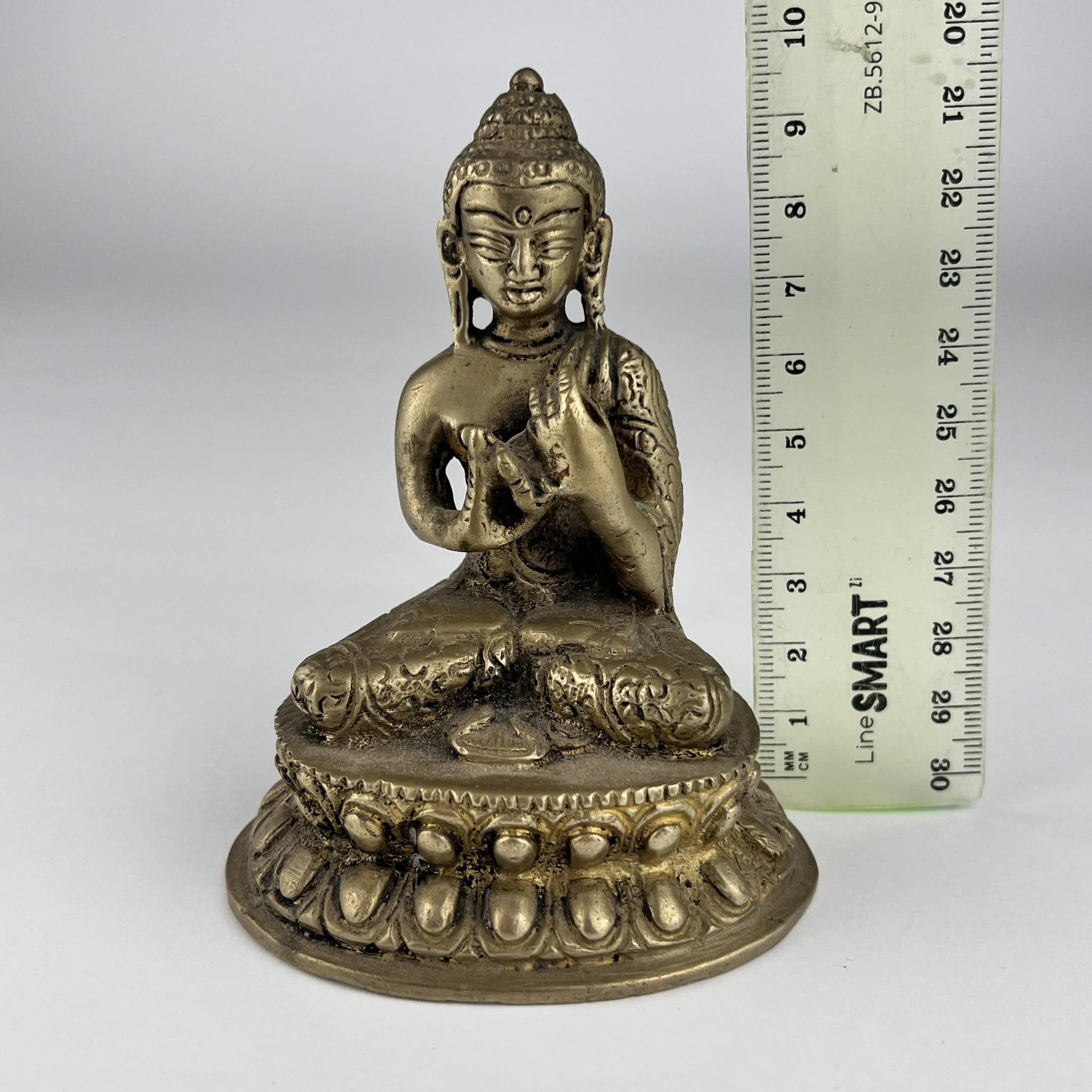 Vintage Antique Bronze Buddha Ganesh Figure Statue Tibet Lotus Size ONE SIZE - 7 Thumbnail