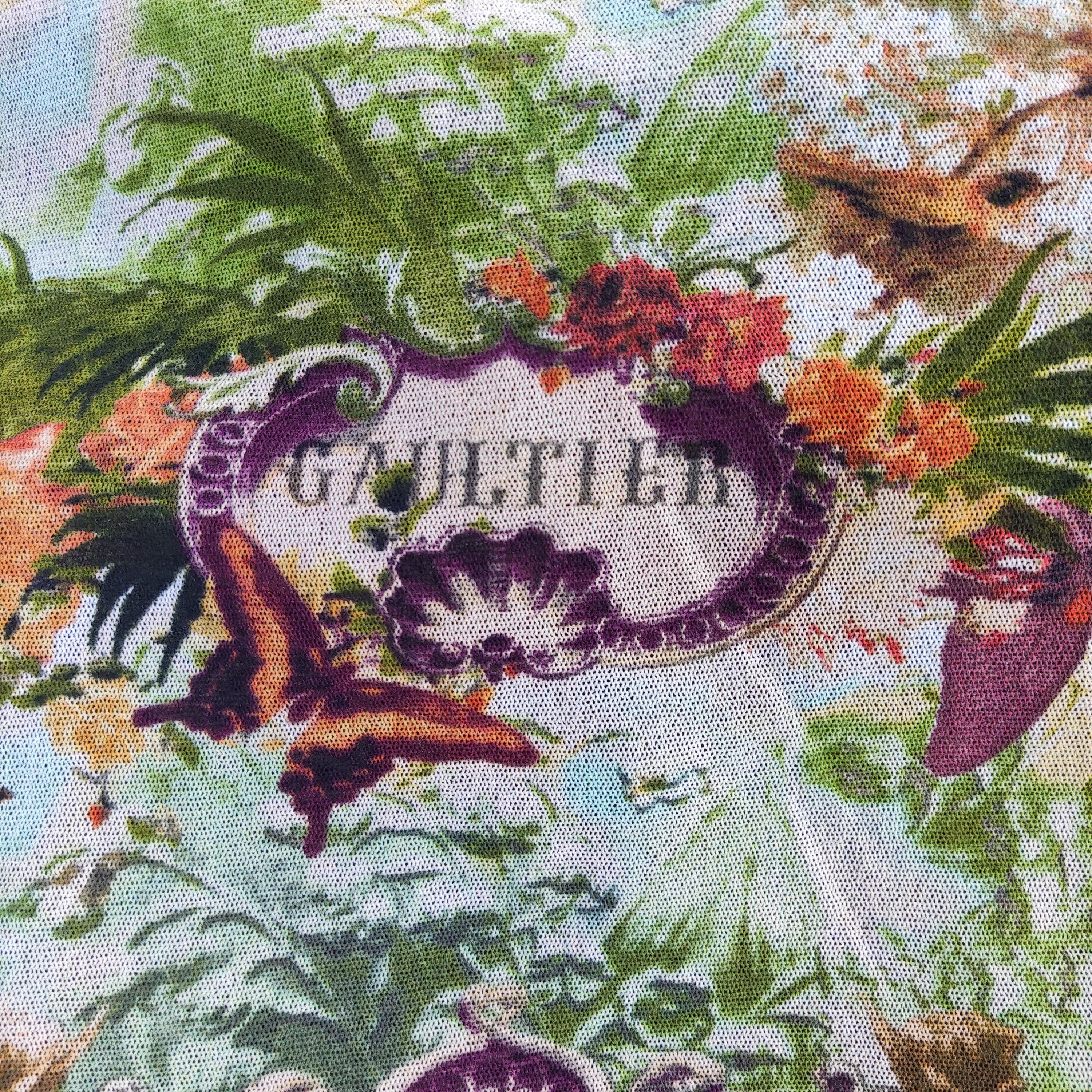 Jean Paul Gaultier Jean Paul Gaultier Tropical Butterfly Mesh Pareo Dress Size S / US 4 / IT 40 - 10 Thumbnail