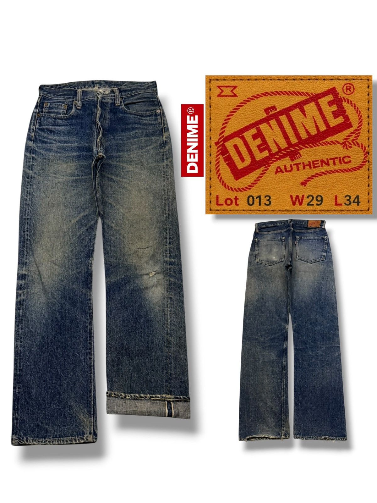 Denime Vintage 90s Denime Lot 013 Orizzonti Japan Selvedge | W29 Size US 29 - 1 Thumbnail