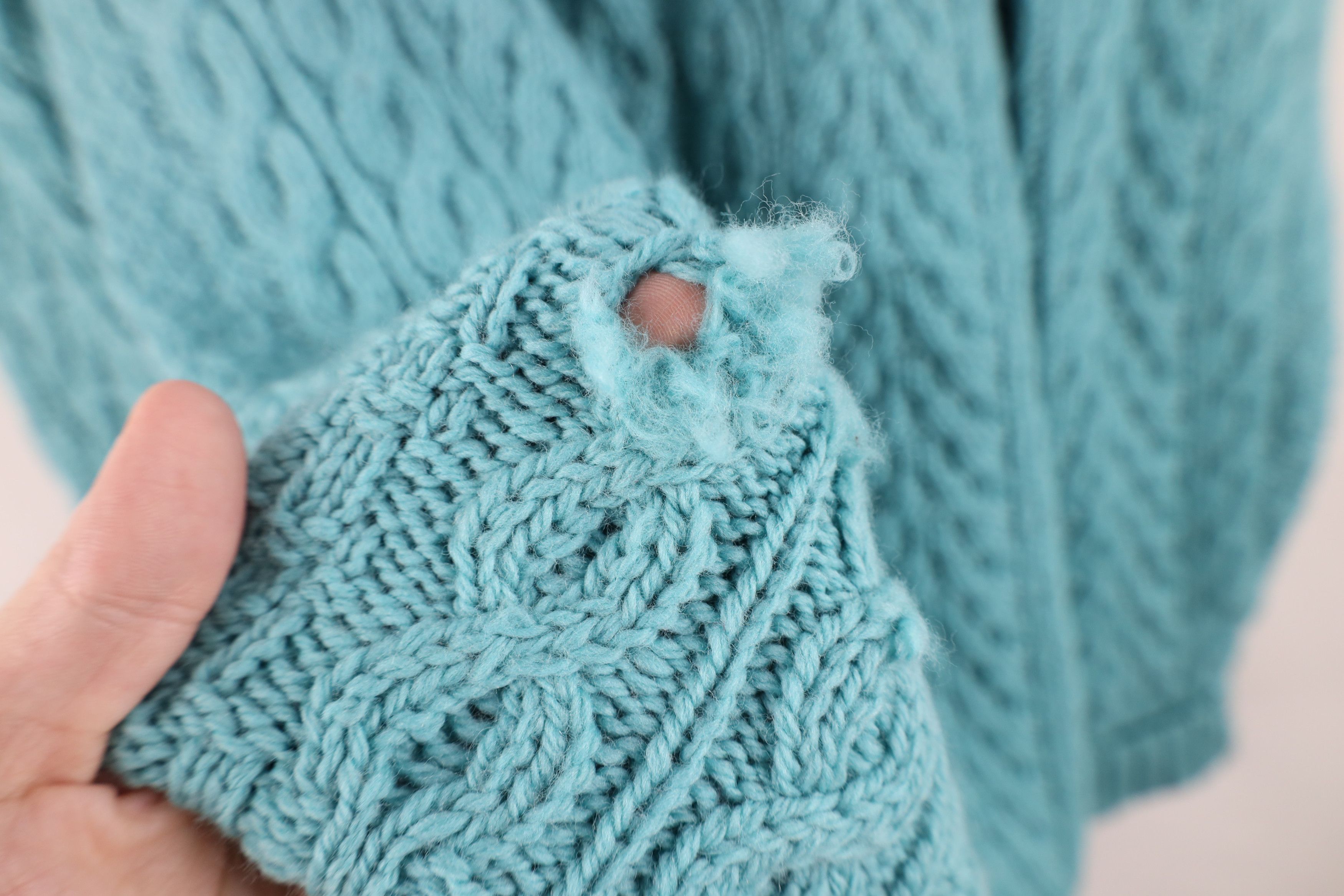 Vintage Vintage 90s Wool Aran Chunky Fisherman Cable Knit Sweater Size XL / US 12-14 / IT 48-50 - 5 Thumbnail