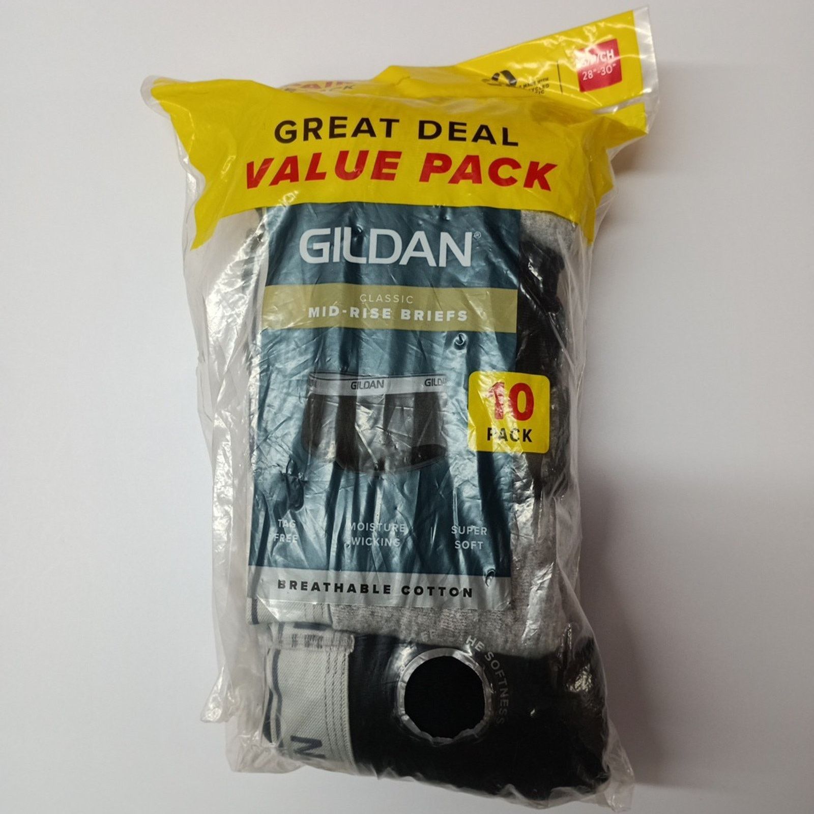 Gildan Gildan Men's Mid Rise Briefs Multi 10 Pack Size S 28"-30" Size 28 - 1 Thumbnail