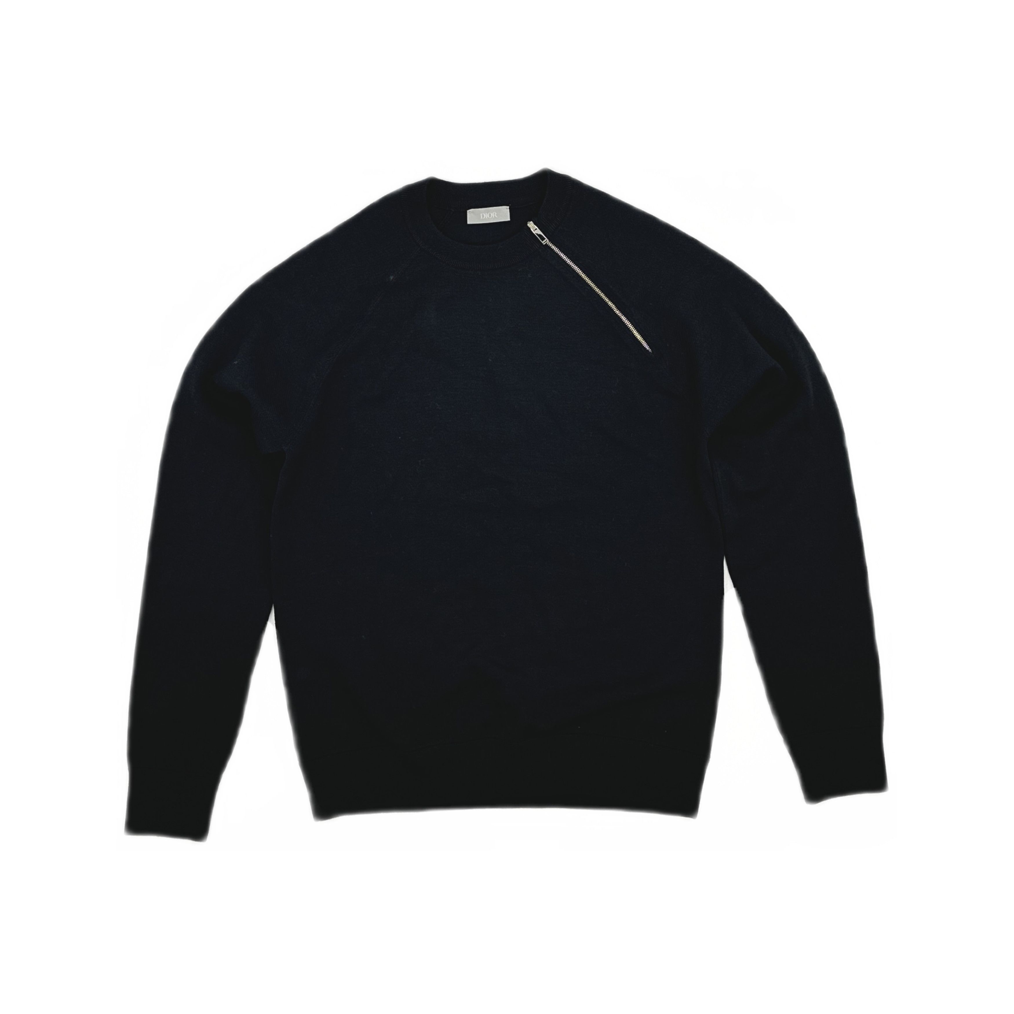 Dior Dior Asymmetric Zip Virgin Wool Sweater Size S Size US S / EU 44-46 / 1 - 1 Thumbnail