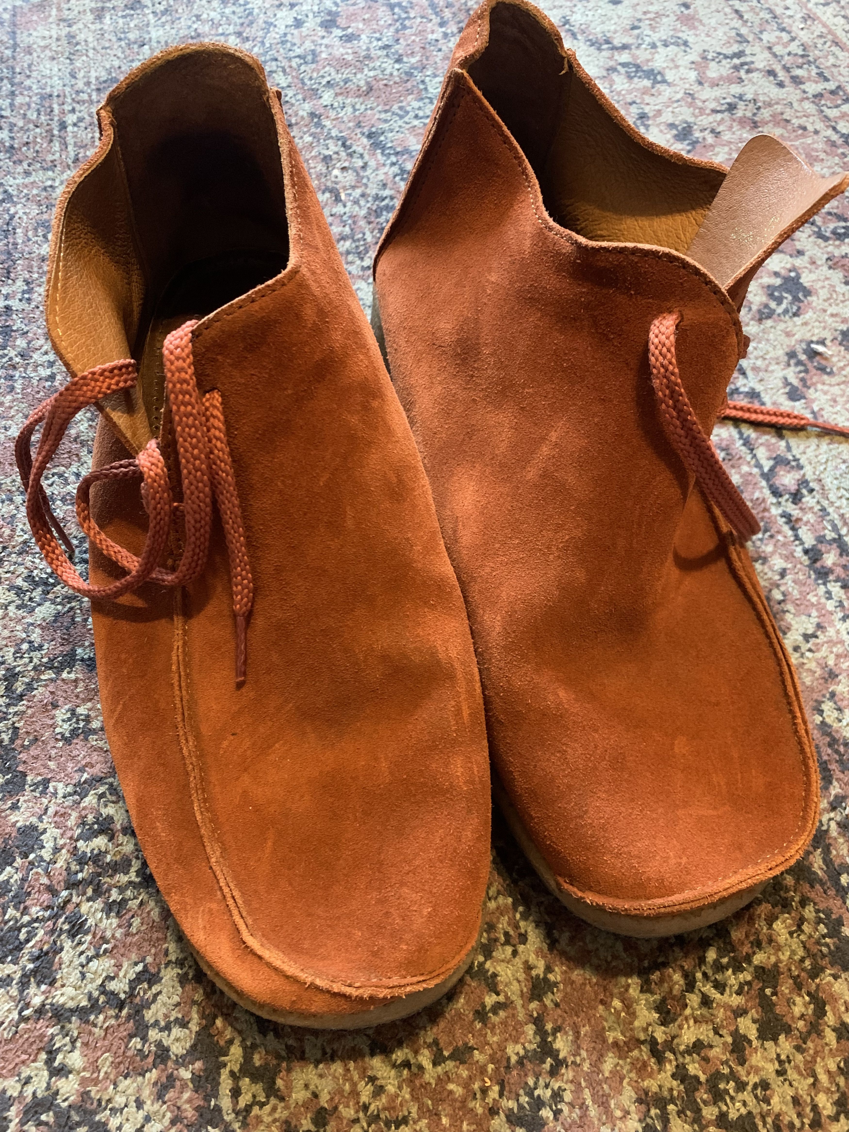 image of 18 East X Padmore & Barnes Moccasins Shoes in Red Copper, Men's (Size 10)