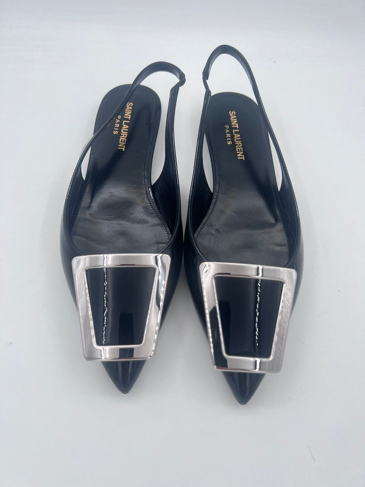 Saint Laurent Paris New Saint Laurent Maxine wmn flat sandal IT37.5/US7.5/UK4.5 Size US 7.5 / IT 37.5 - 5 Thumbnail