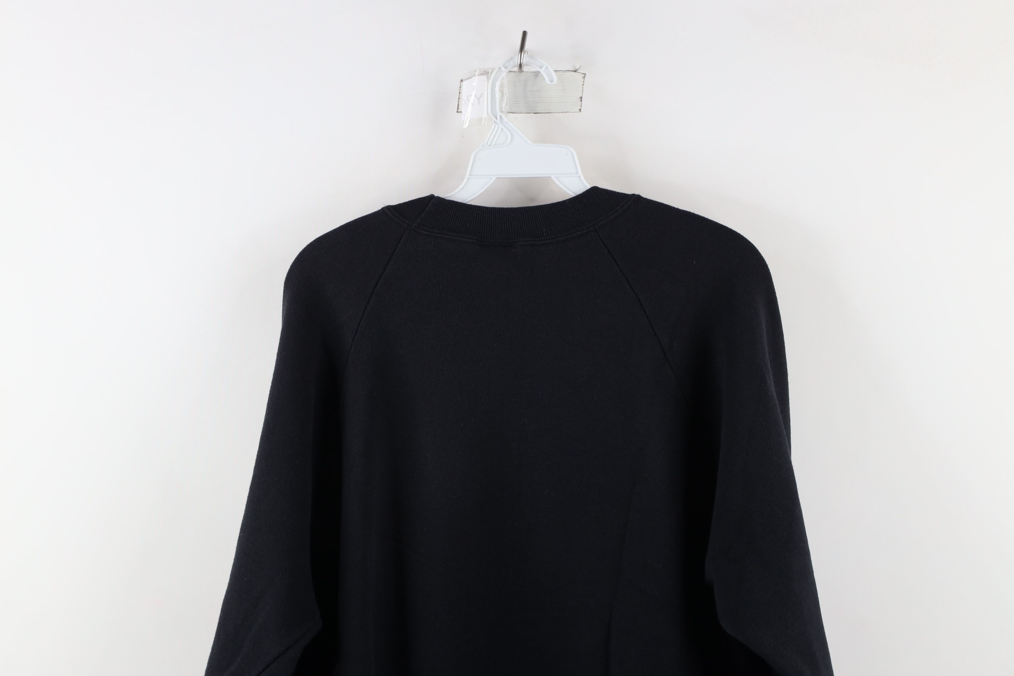 Vintage Vintage 90s Streetwear Heavyweight Sweatshirt Black USA Size US XL / EU 56 / 4 - 11 Thumbnail