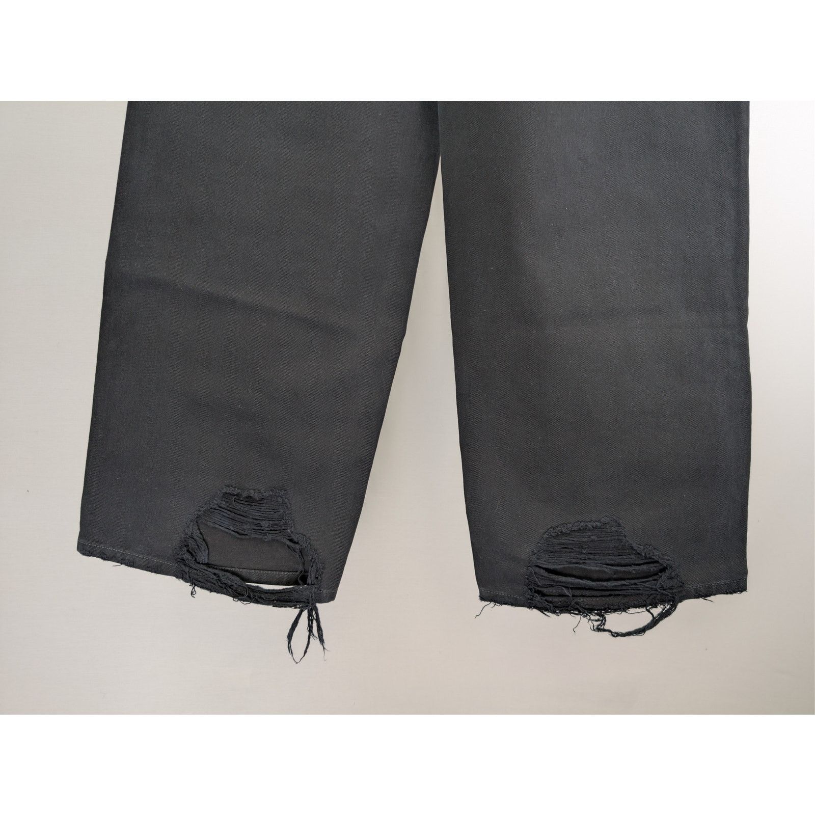 Balenciaga o1rshd1 Soft Black Left Hand Denim Patched Sweatpants Black Size US 32 / EU 48 - 11 Thumbnail
