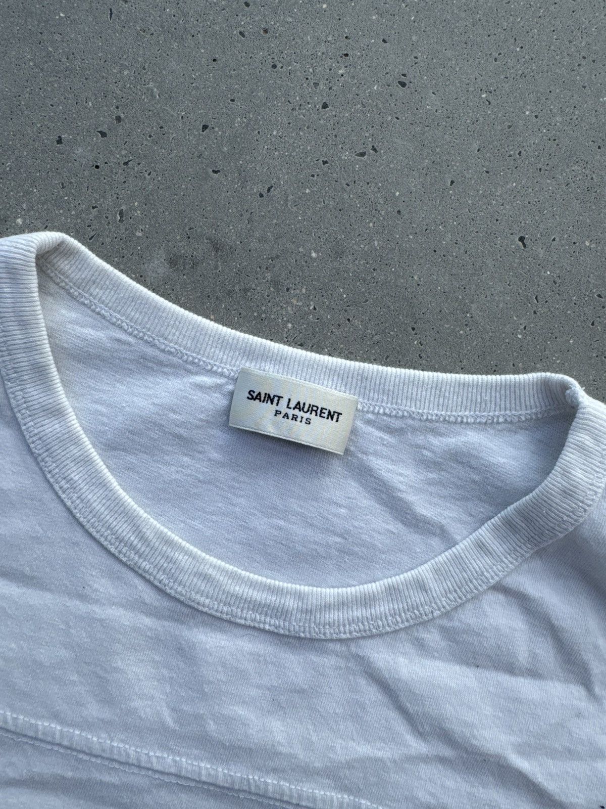 Saint Laurent Paris Saint Laurent Paris Ysl 50s Vintage Logo tees Hedi Slimane Size US M / EU 48-50 / 2 - 4 Thumbnail