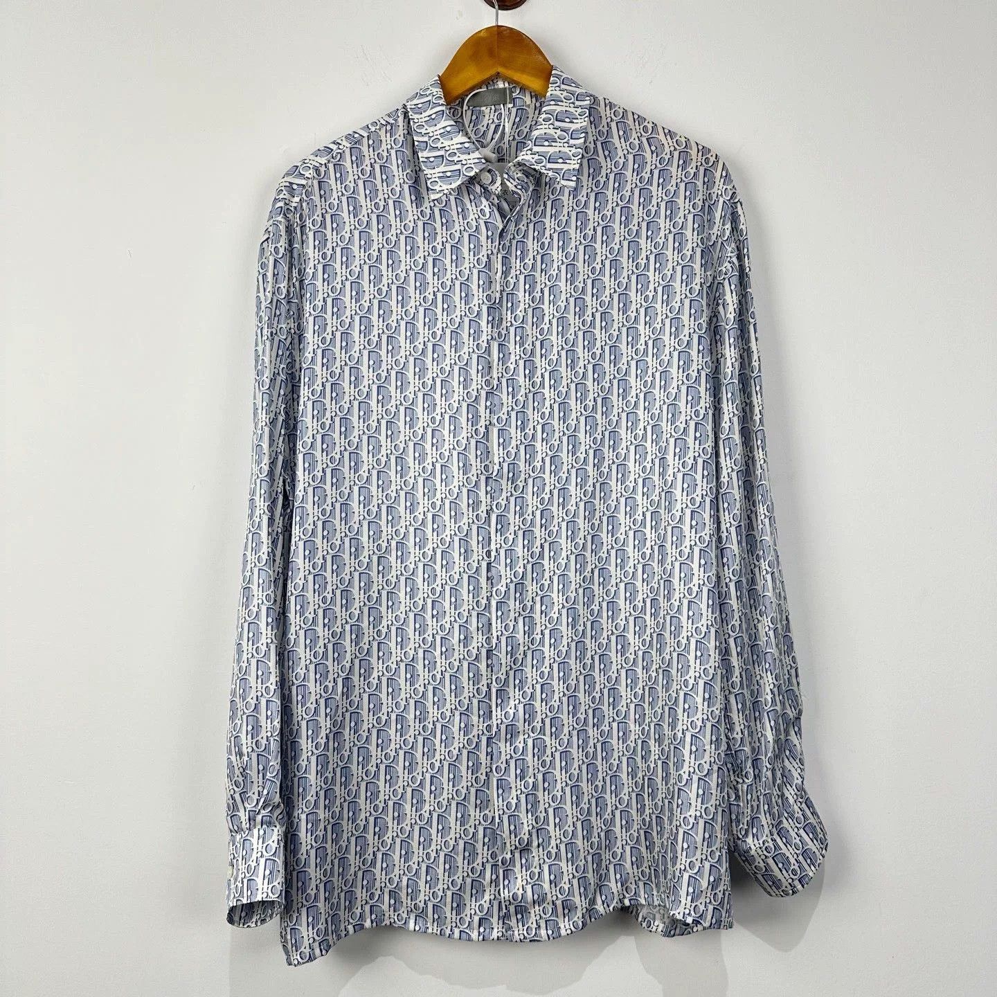 Dior dior logo silk long sleeve shirt Size US S / EU 44-46 / 1 - 1 Thumbnail