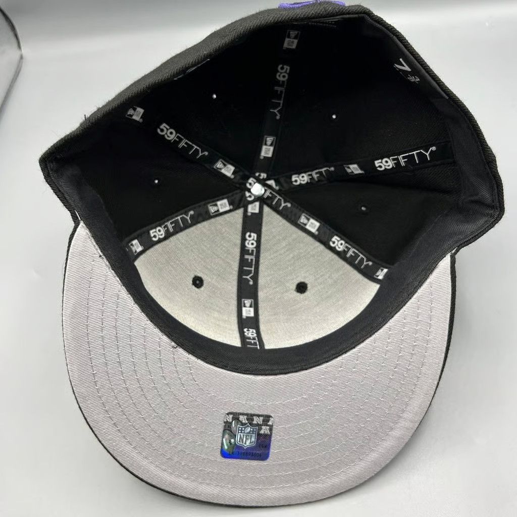 New Era Baltimore Ravens Hat Men 7 3/8 59Fifty New Era NFL Fitted Size ONE SIZE - 6 Thumbnail