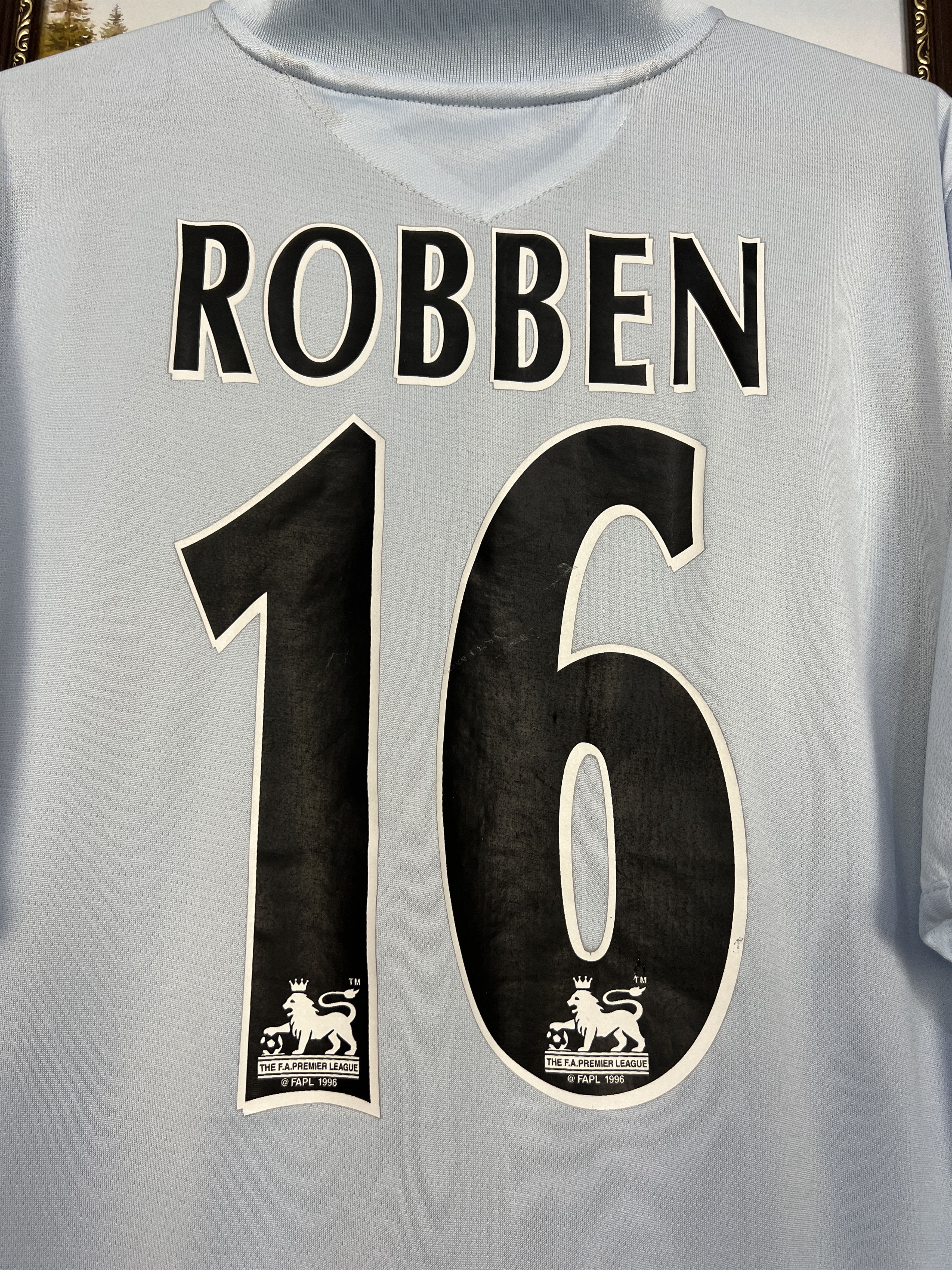 Umbro Chelsea Away football shirt 2005 Soccer #16 Robben Jersey Size US L / EU 52-54 / 3 - 13 Thumbnail