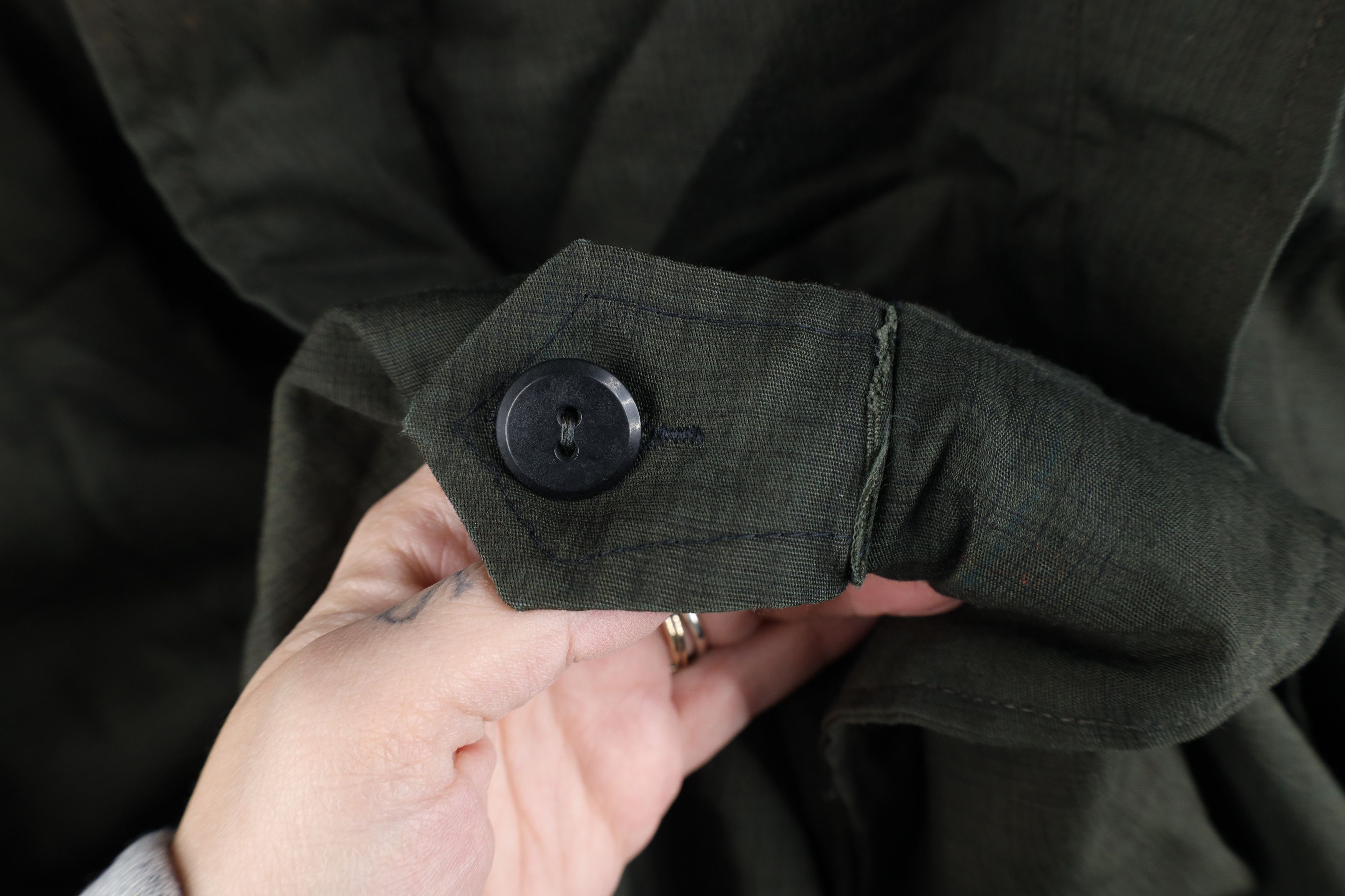 Vintage Vintage 50s Streetwear Gabardine Mohair Lined Trench Coat Size US XL / EU 56 / 4 - 11 Thumbnail