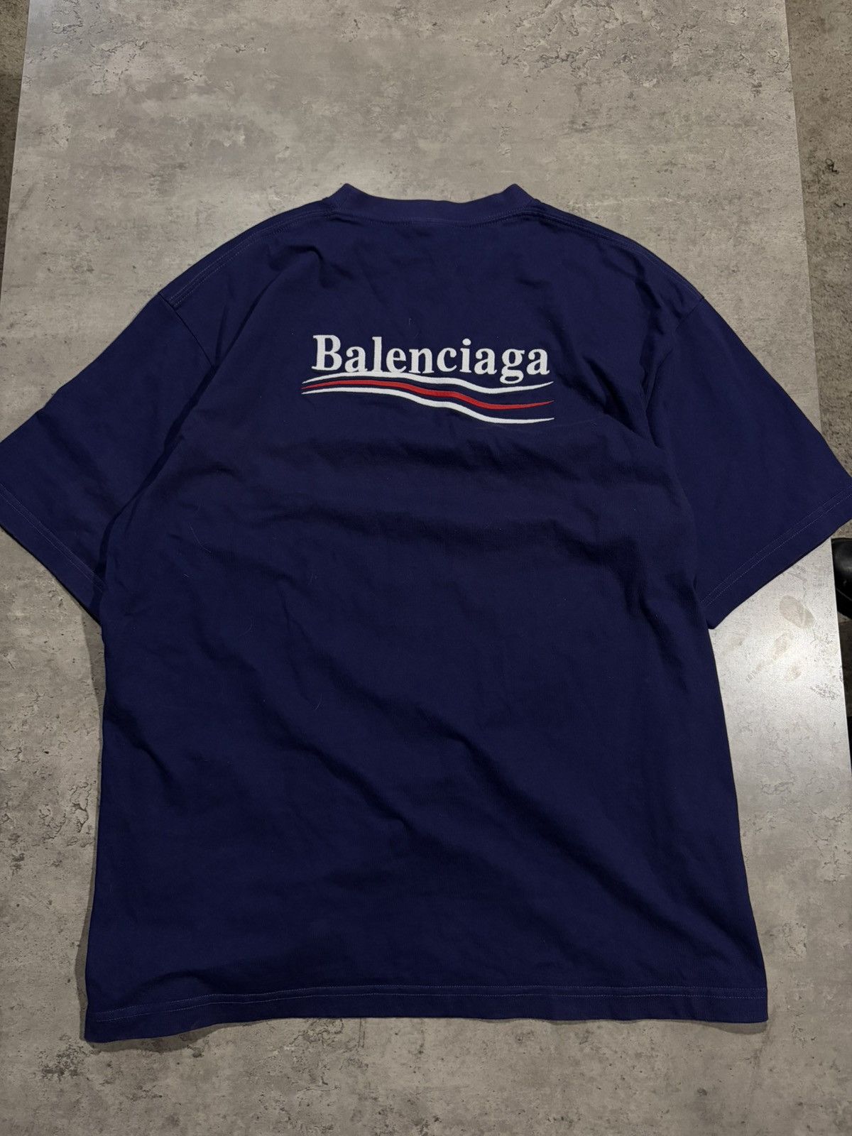 Balenciaga balenciaga campaign embroidered logo tshirt Size US M / EU 48-50 / 2 - 2 Thumbnail