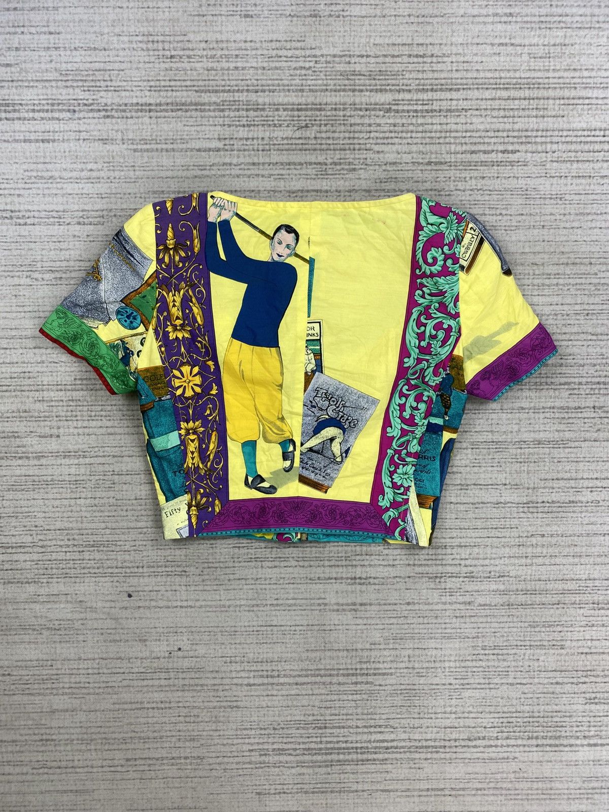 Versace 🔥RARE Vintage Versace Sport Full Printed Cropped Size S / US 4 / IT 40 - 2 Thumbnail