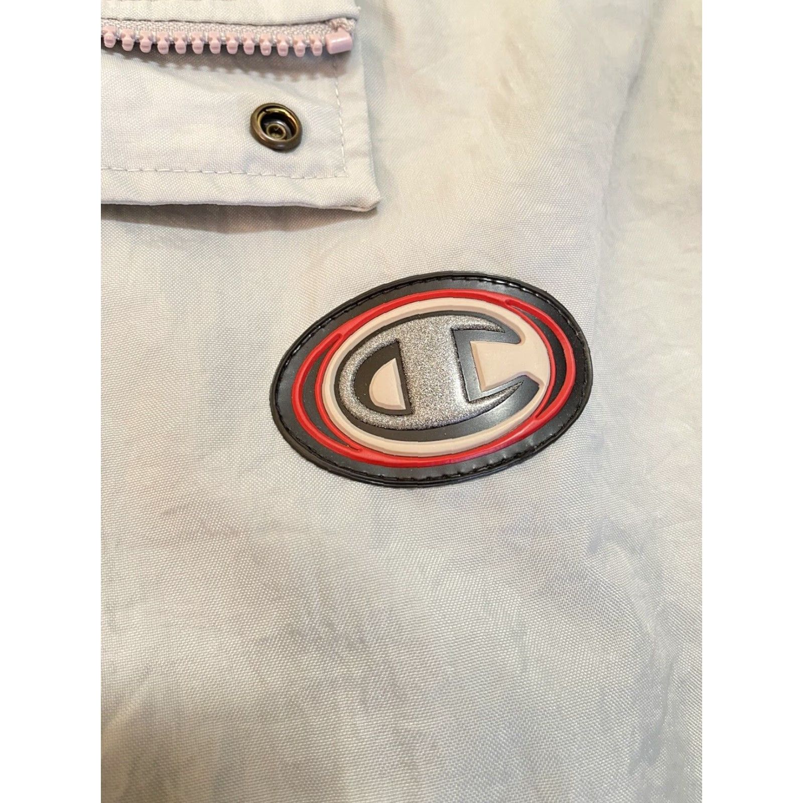 Champion VINTAGE Champion Lined Windbreaker Jacket Full Zip Coat Outdoor C Logo XL Men? (But gender not specified) Size US XL / EU 56 / 4 - 4 Thumbnail