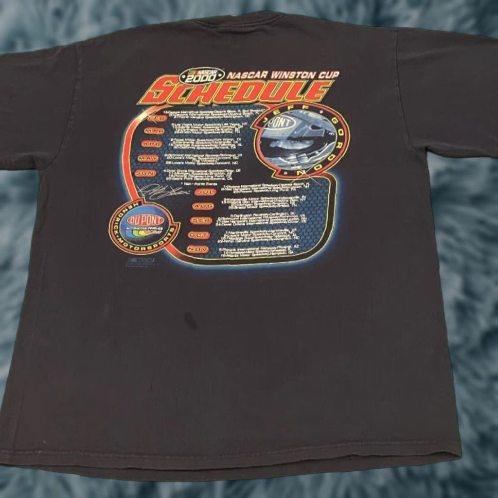 Chase Authentics VINTAGE Nascar Jeff Gordon Winston Cup 2000 VTG Shirt Mens Size L Blue 90s Double-Sided Mens Size US L / EU 52-54 / 3 - 1 Thumbnail
