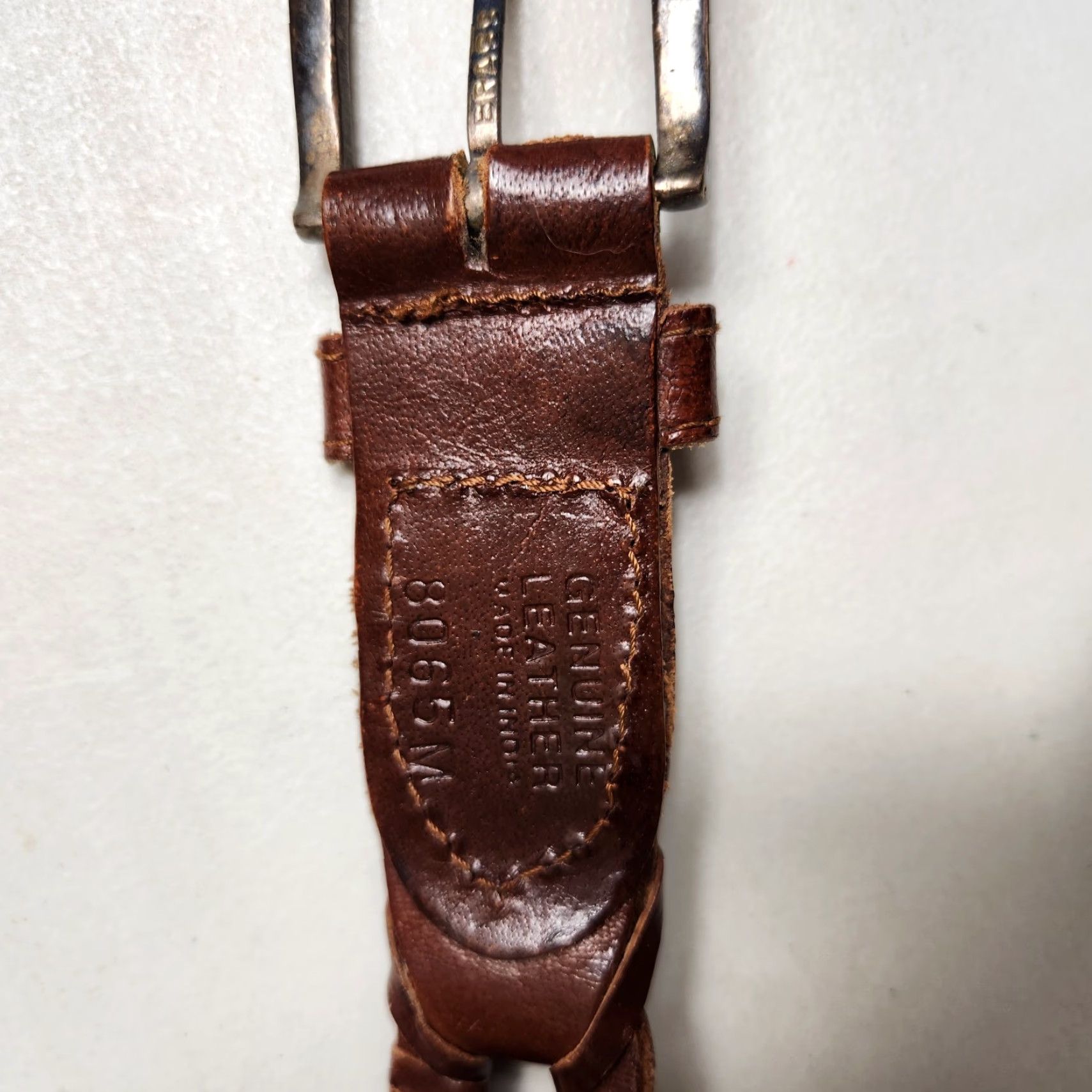 Vintage VINTAGE Unbranded Belt Womens Brown Genuine Leather Belt M Size ONE SIZE - 3 Thumbnail