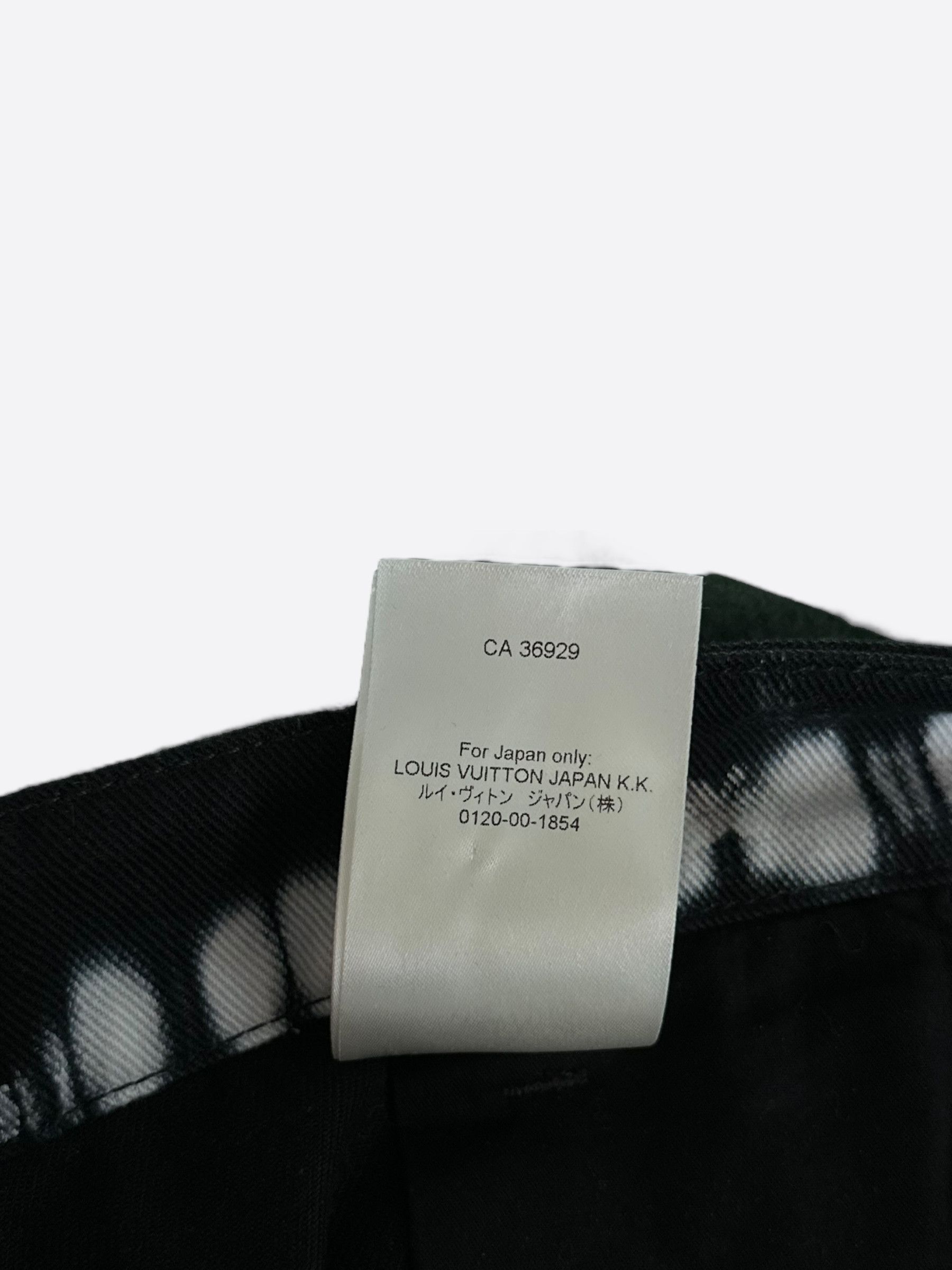 Louis Vuitton Louis Vuitton Black & Cream Tie-Dye Monogram Carpenter Pants Size US 30 / EU 46 - 7 Thumbnail