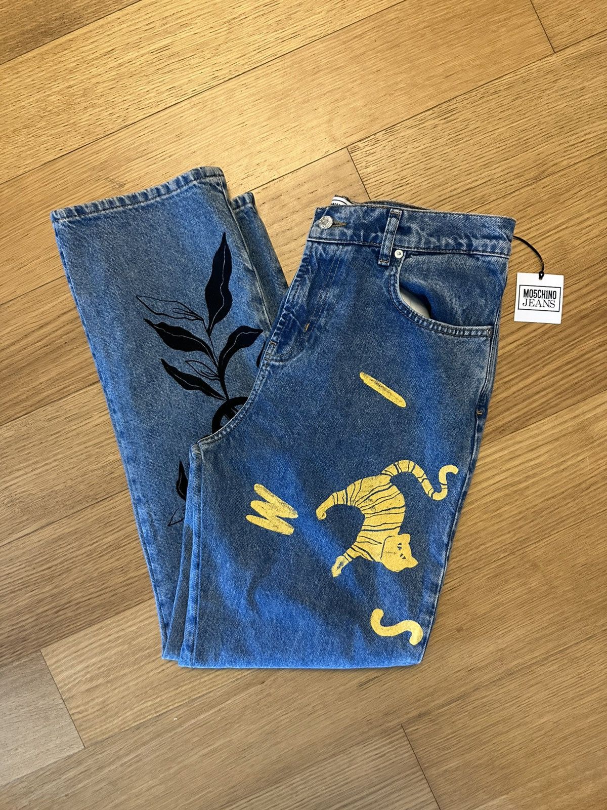 Moschino MOSCHINO JEANS mid-rise straight-leg jeans Size 32" / US 10 / IT 46 - 2 Thumbnail