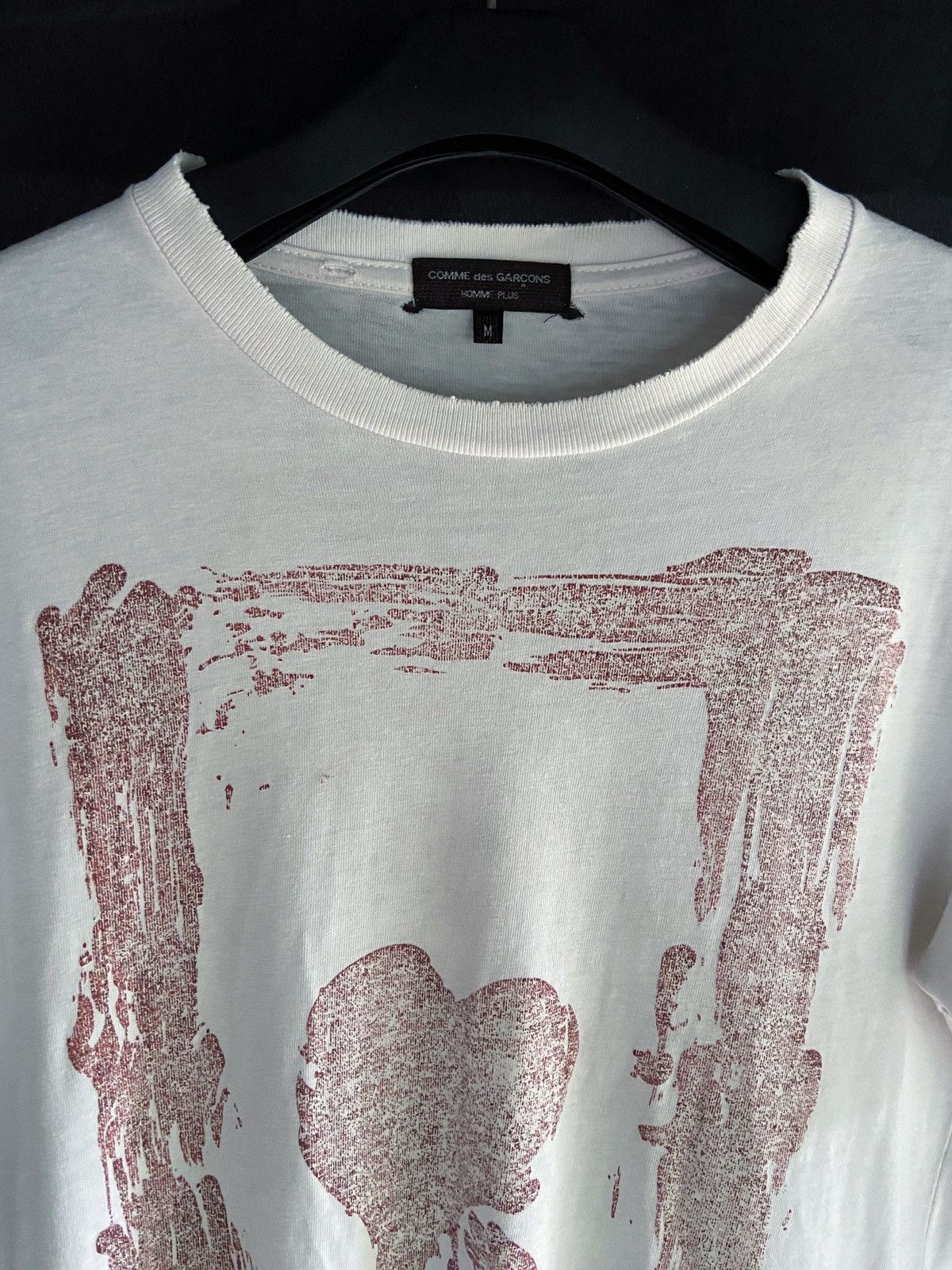 Comme des Garcons Homme Plus COMME DES GARCONS HOMME PLUS DISTRESSED LOVE TEE Size US M / EU 48-50 / 2 - 4 Thumbnail