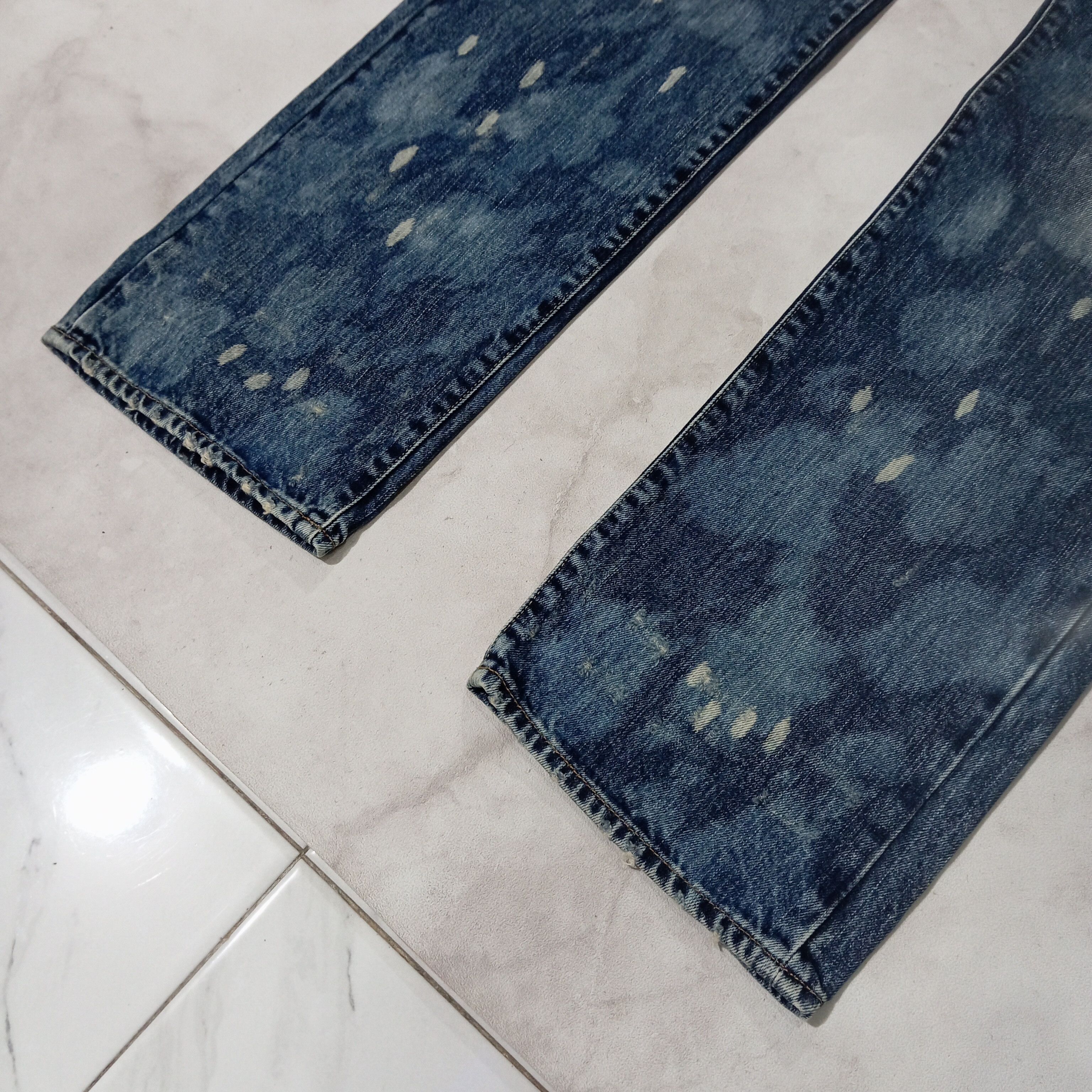H&M H&M Bleach Distressed Denim Pants Size US 41 - 5 Thumbnail