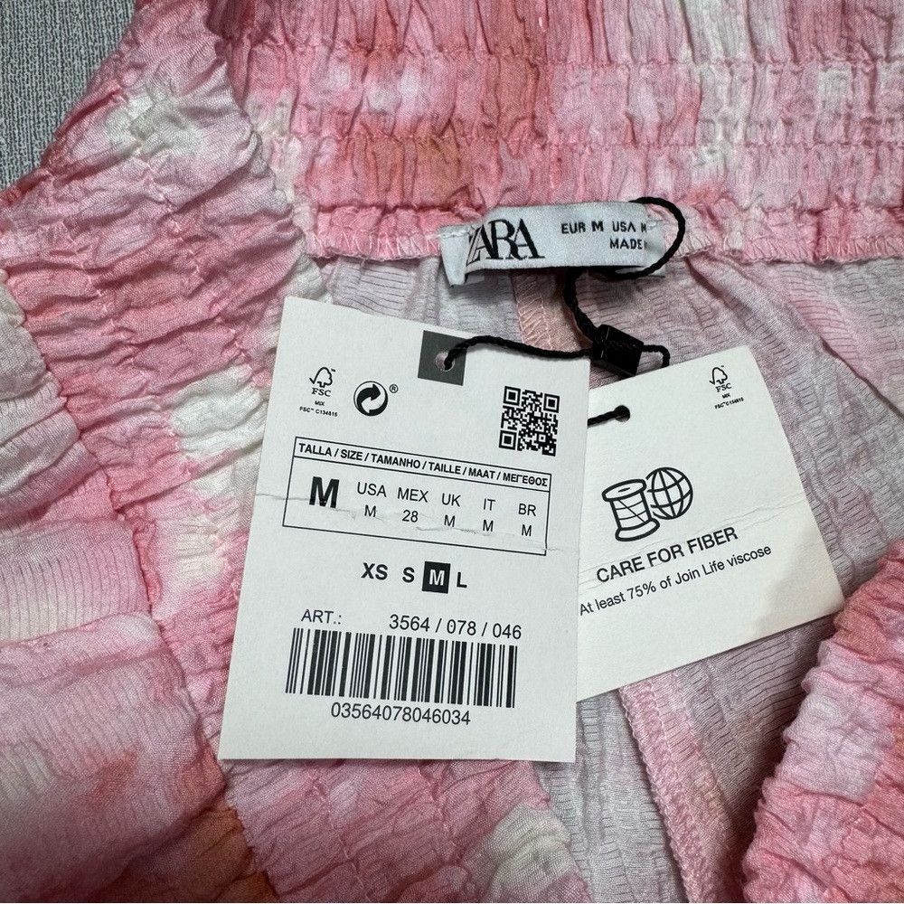 Zara NWT New Zara Tie Dye Viscose High Waist Shorts Size M Size 30" / US 8 / IT 44 - 6 Thumbnail